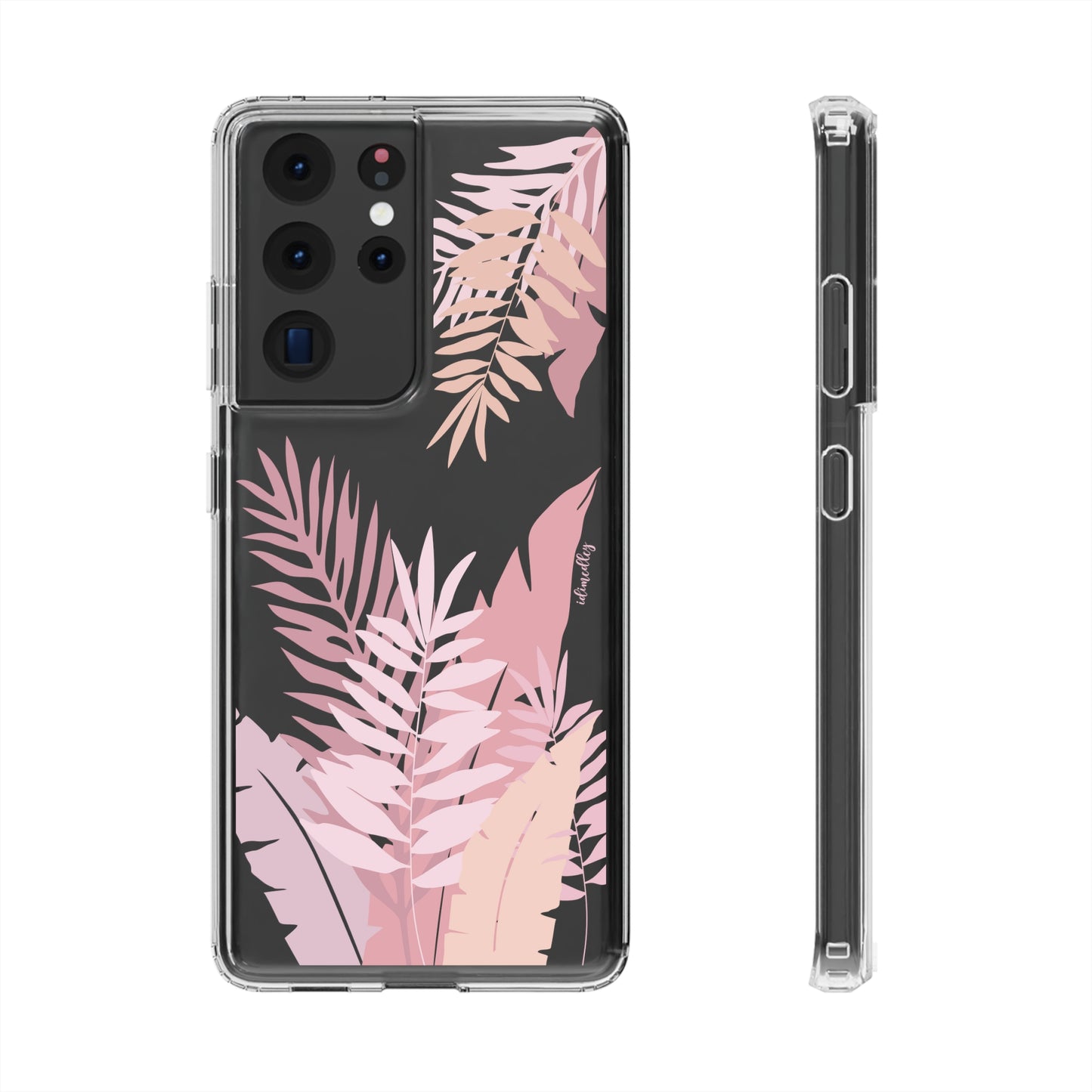 Whispering Leaves (Pink) CLEAR Case