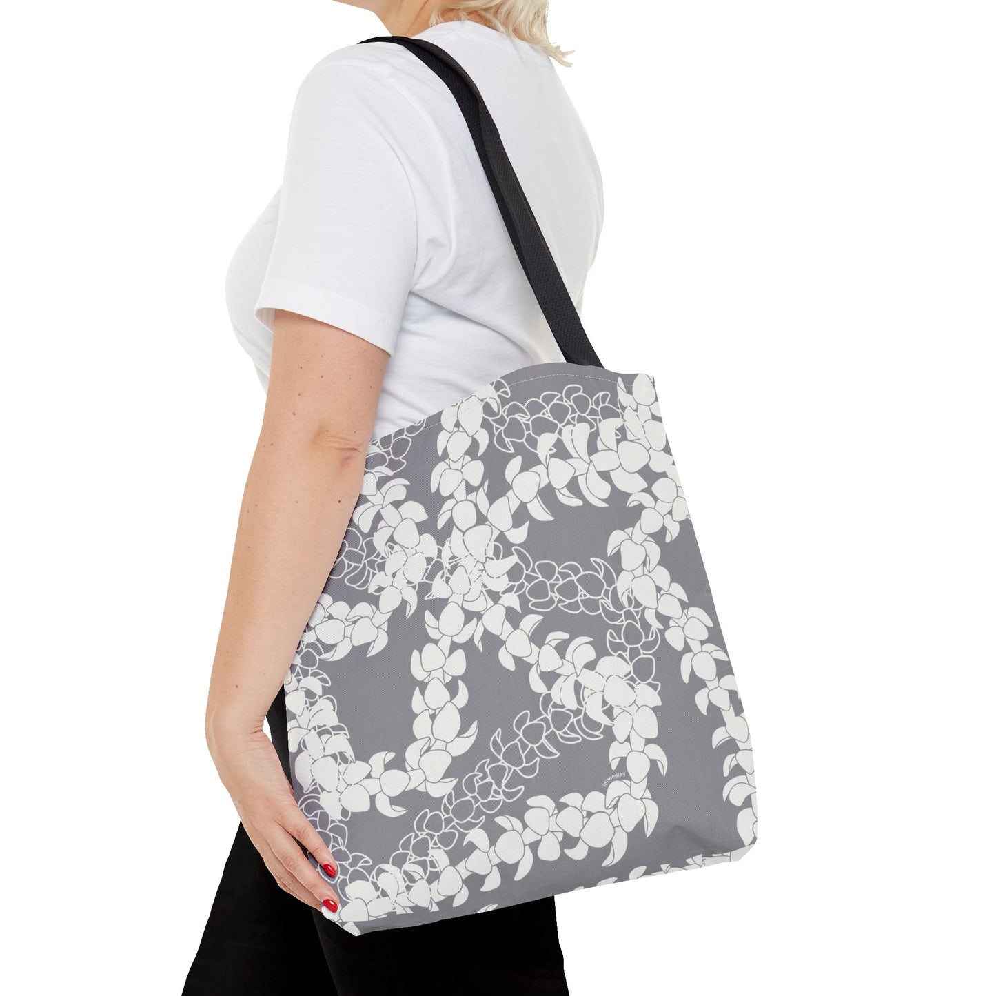 Tote Bag- Puakenikeni Curvilinear Lei (Poi-ish)