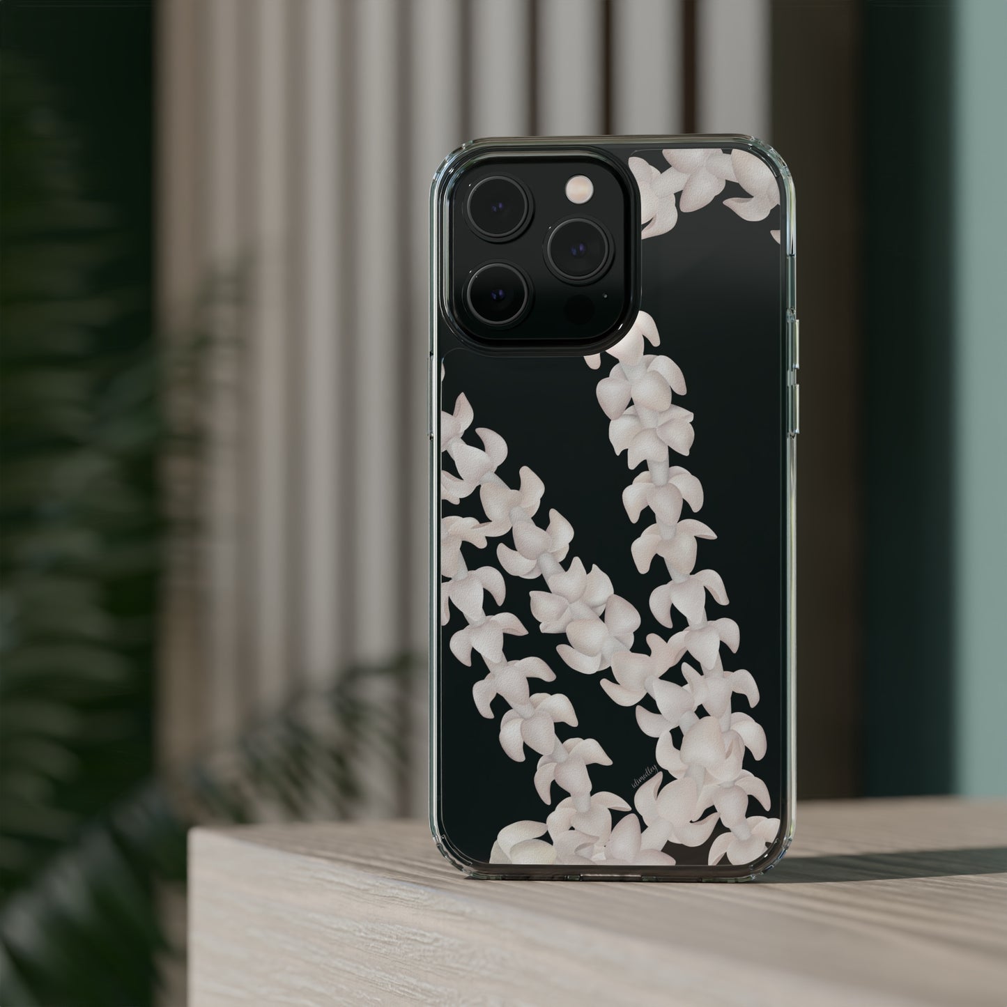 Puakenikeni Lei (Blush Pink) CLEAR Case