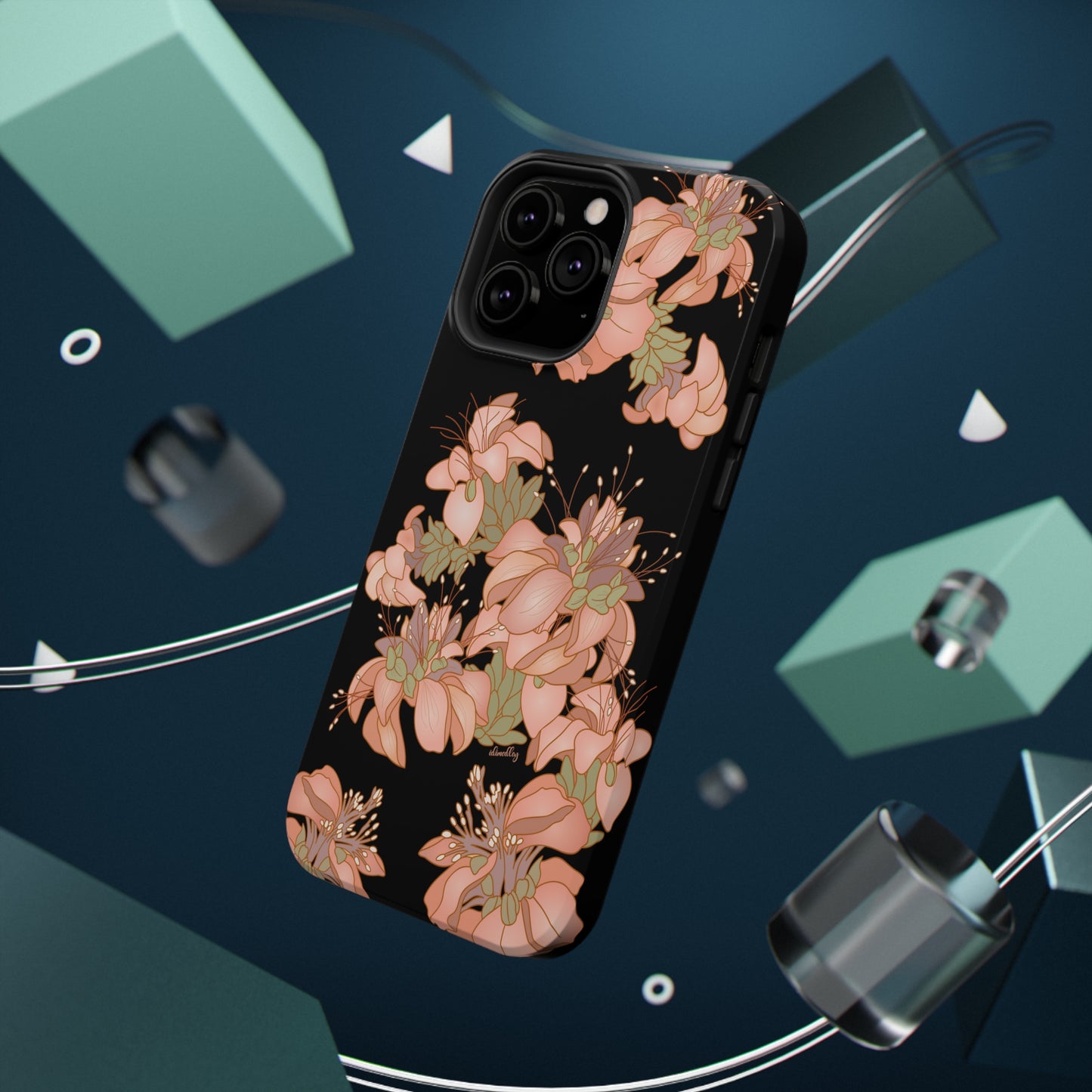 Wili Wili Flowers (Black)