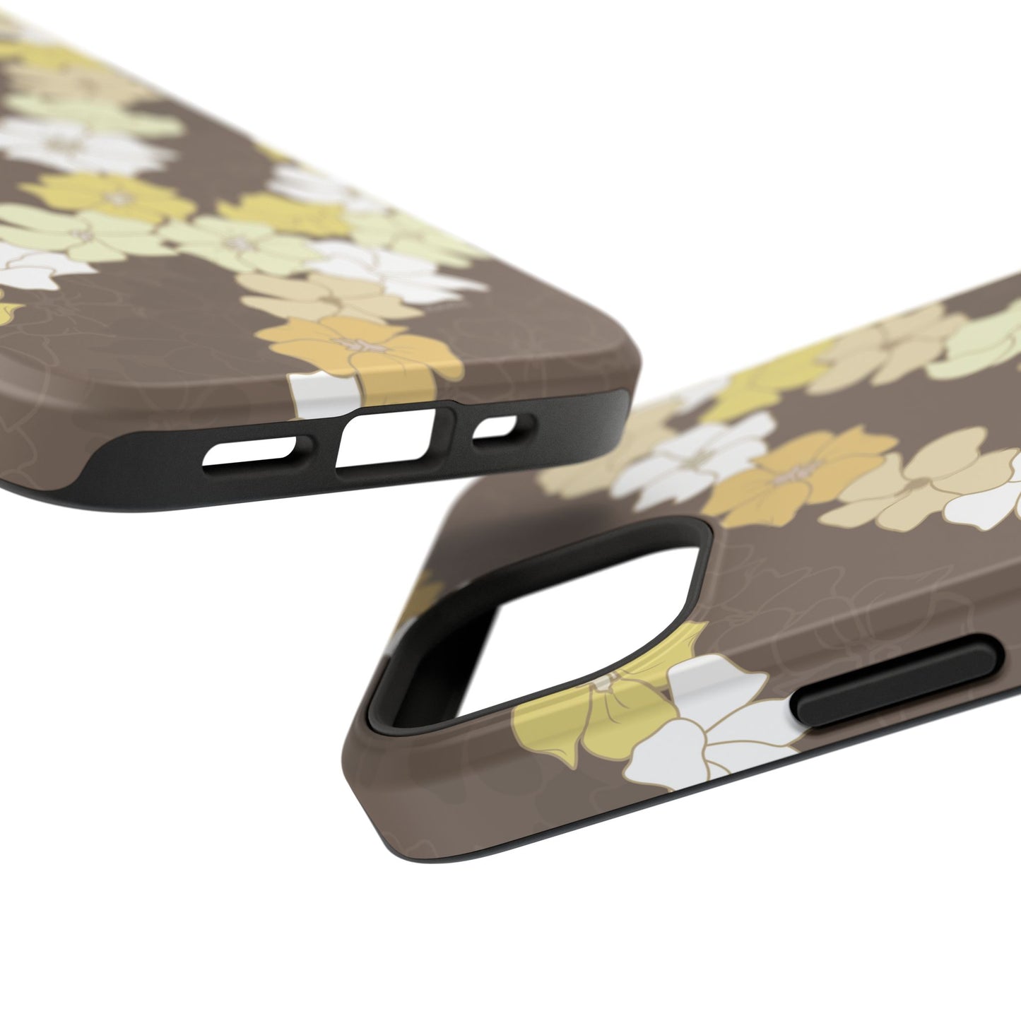 Puakenikeni En Face Flower Leis (Brown)