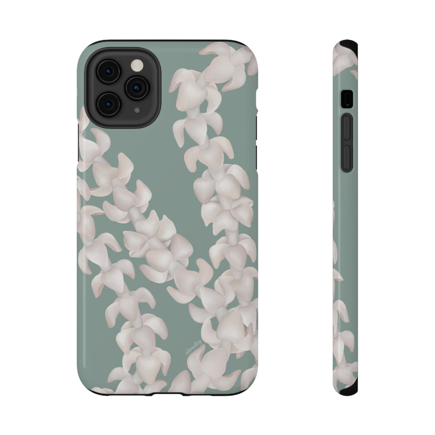 Puakenikeni Lei Blushing (Light Green)