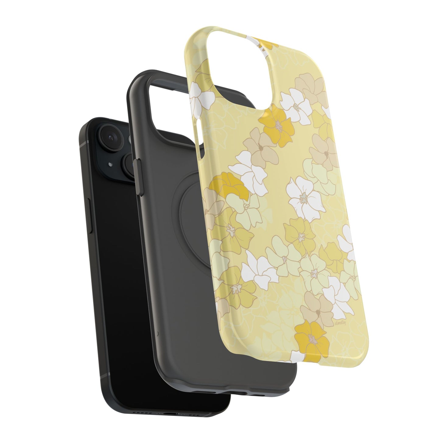 Puakenikeni En Face Flower Leis (Yellow)
