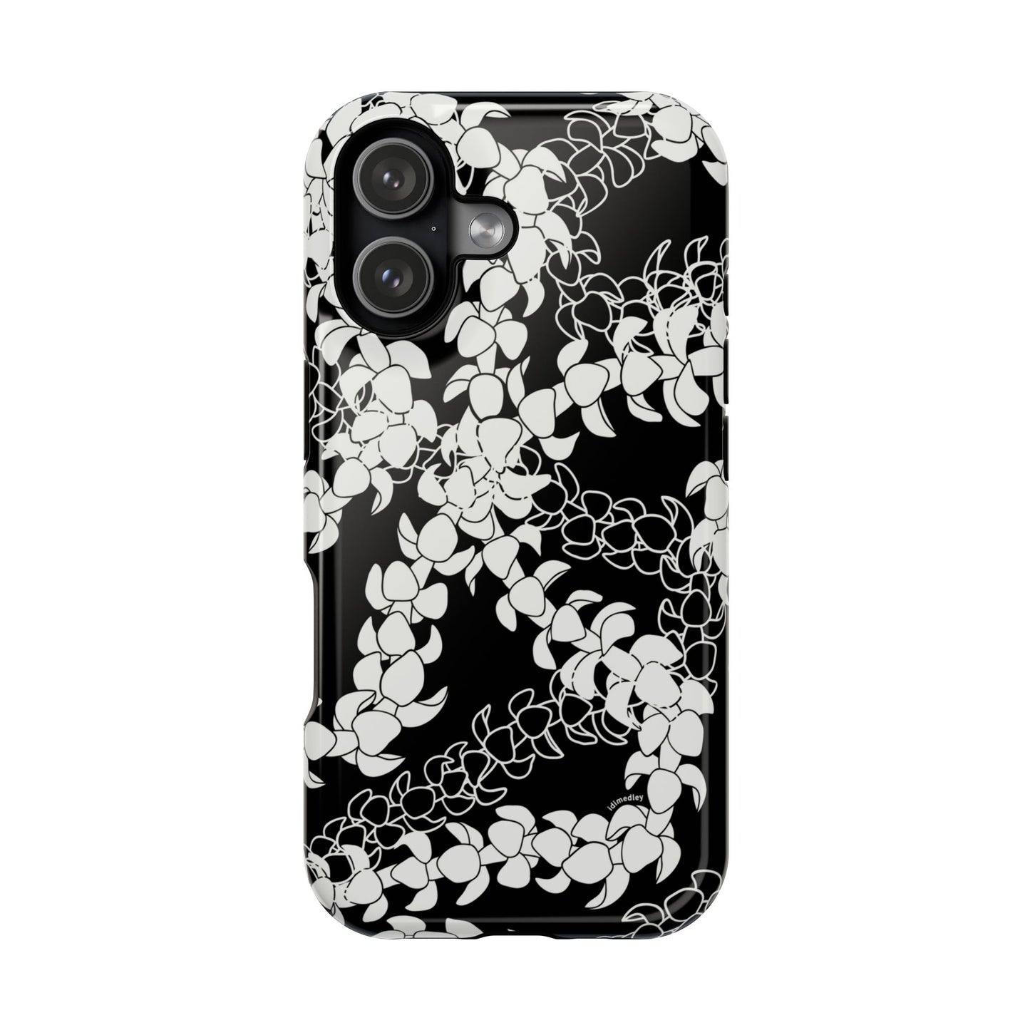 Puakenikeni Curvilinear Lei (Black)