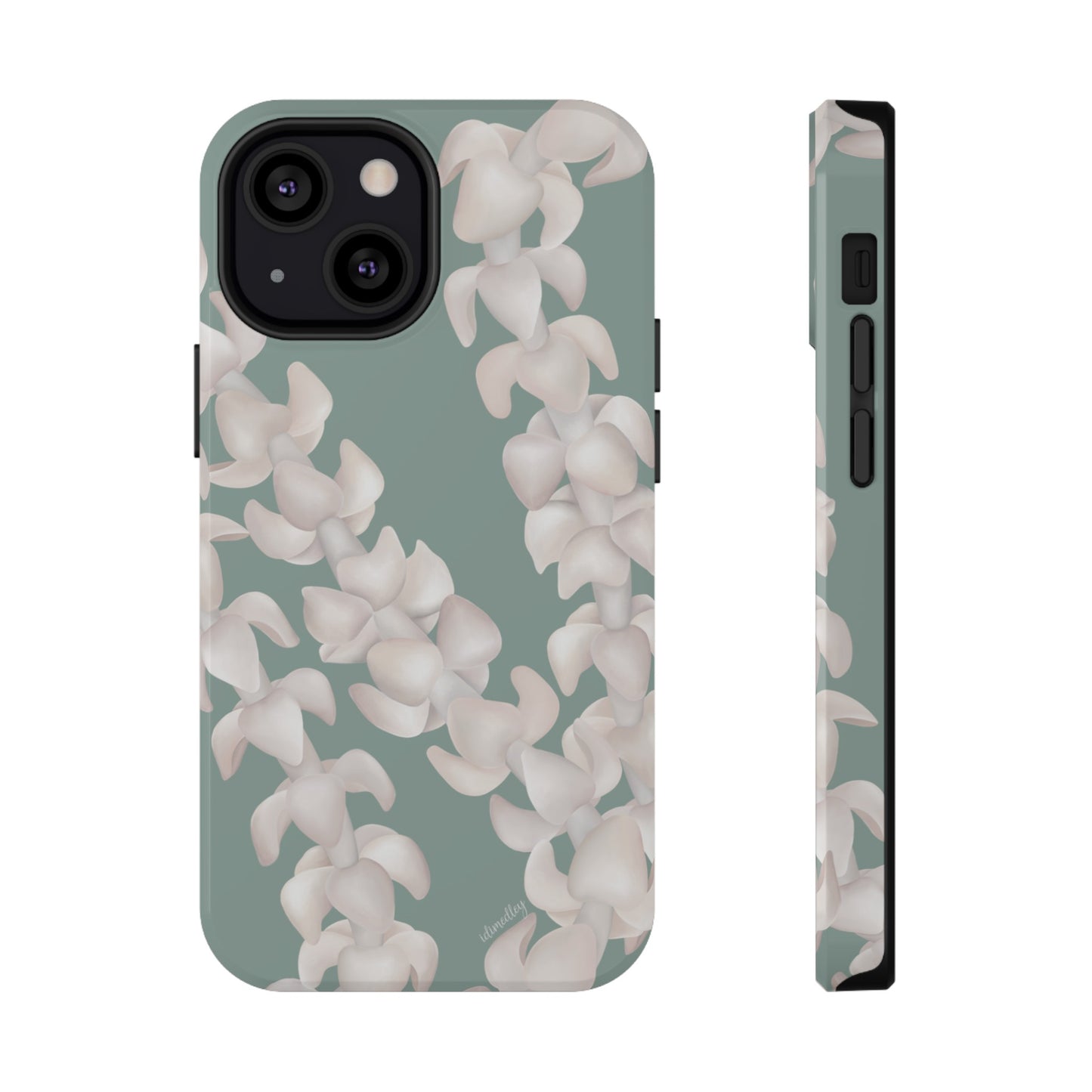 Puakenikeni Lei Blushing (Light Green)
