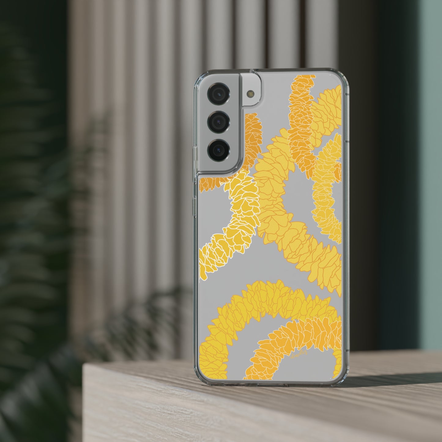 Ilima Flower Lei CLEAR Case