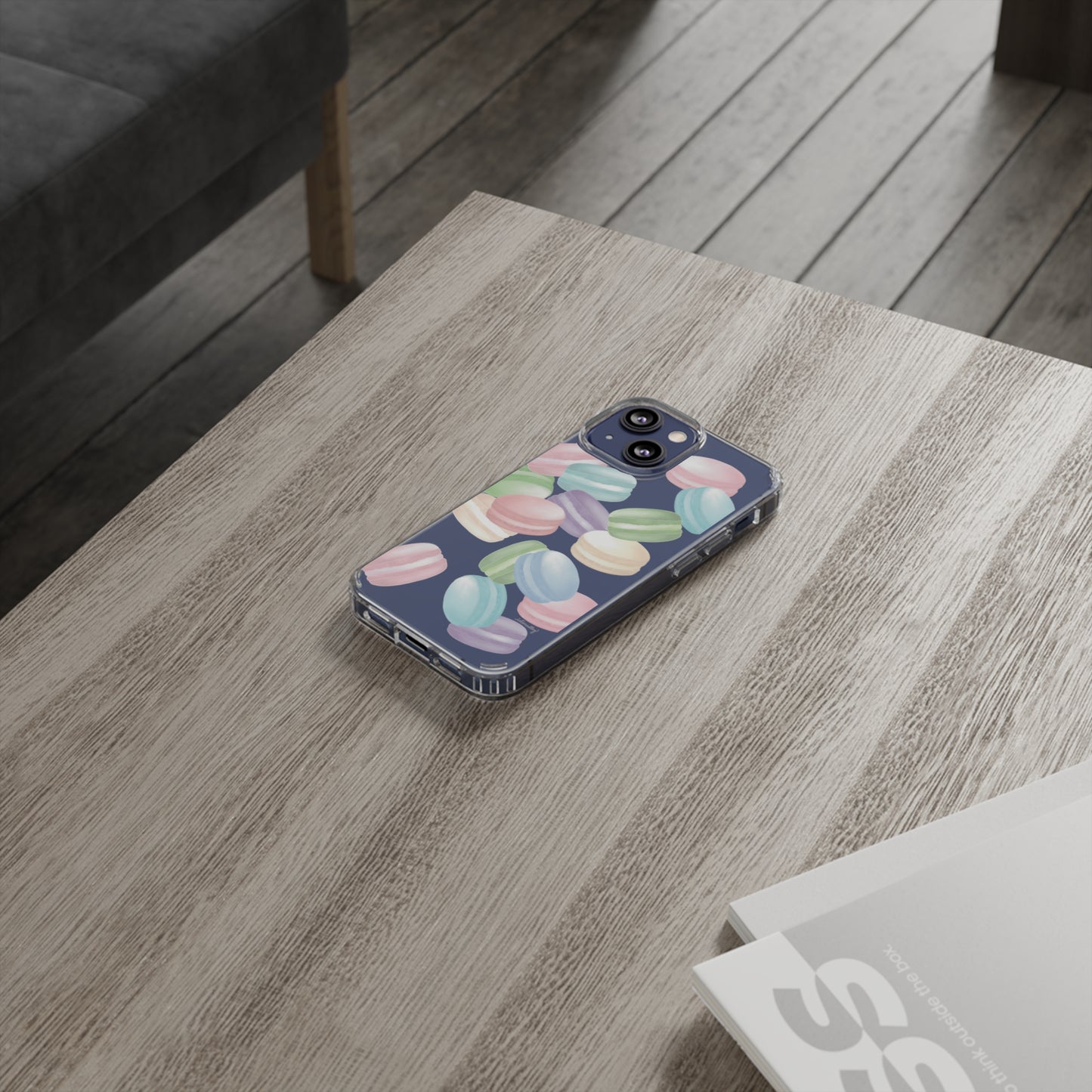 Macaron Rainbows CLEAR Case