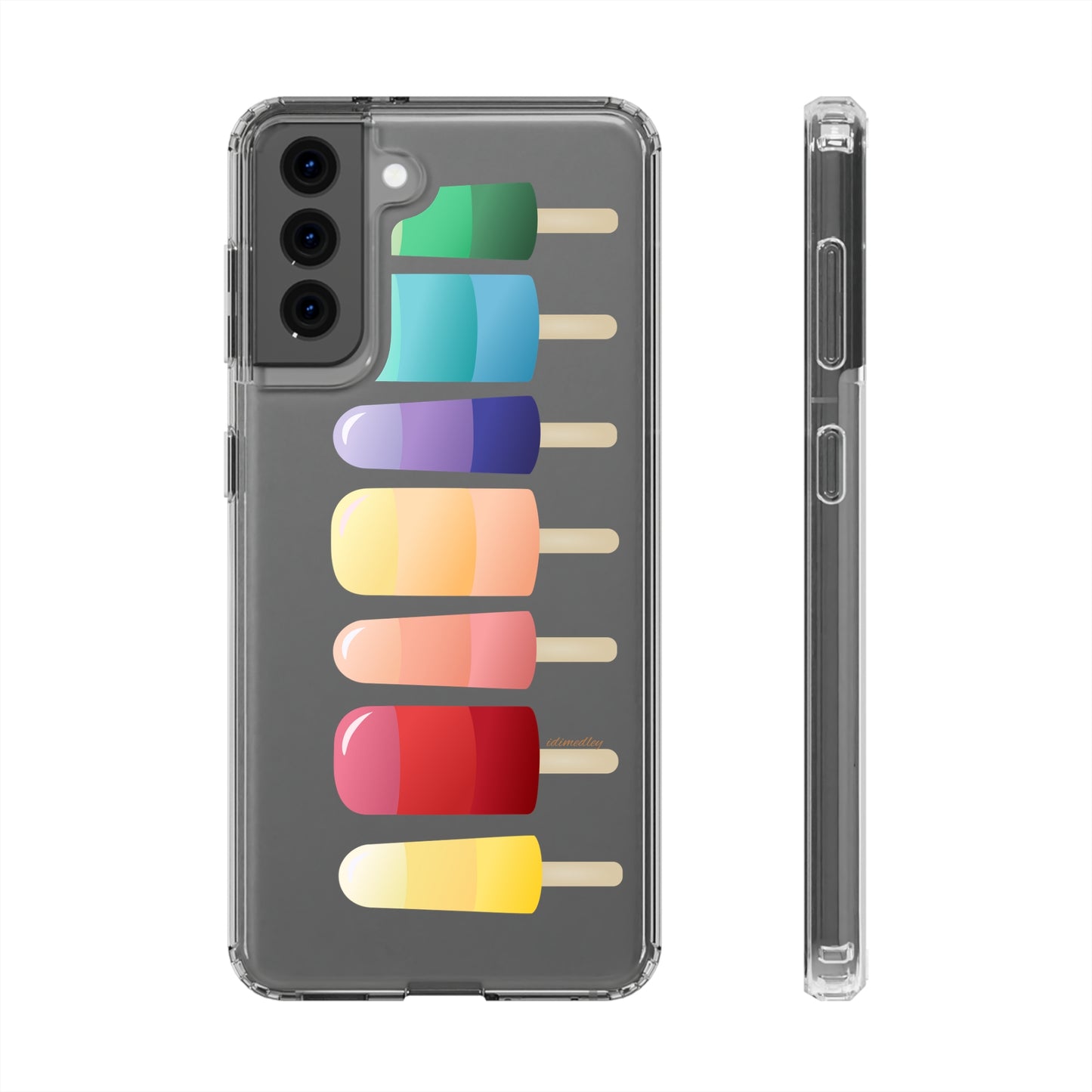 Rainbow Popsicles CLEAR Case