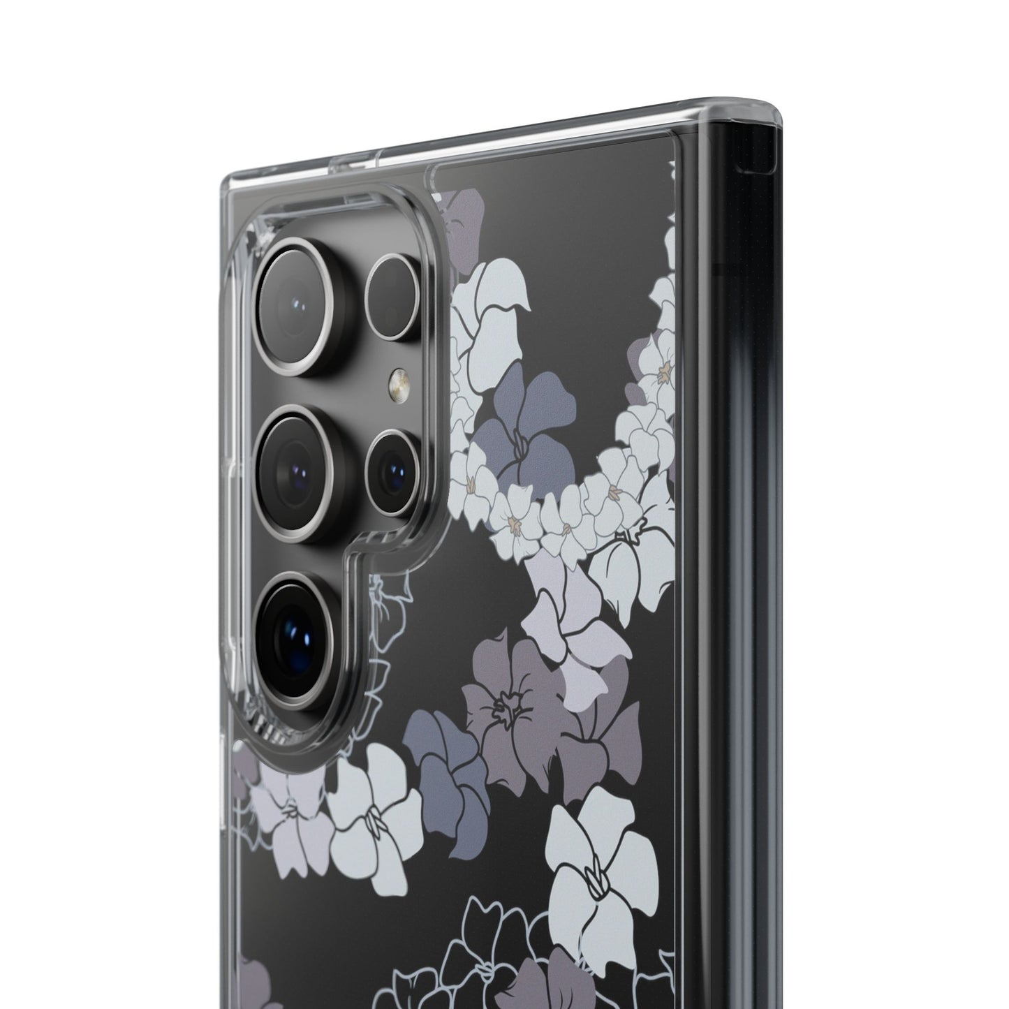 Puakenikeni En Face Flower Leis (Blue and Purple) CLEAR Case