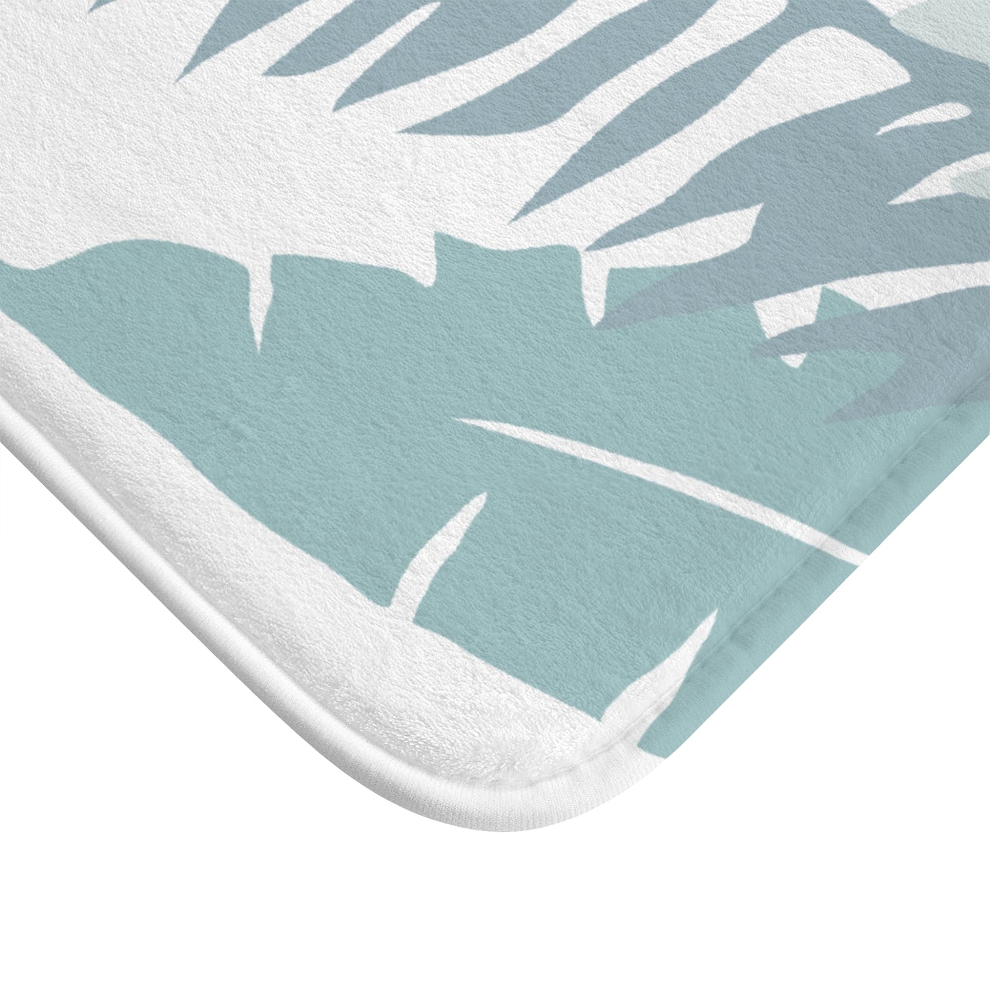 Bath Mat- Whispering Leaves in Blue