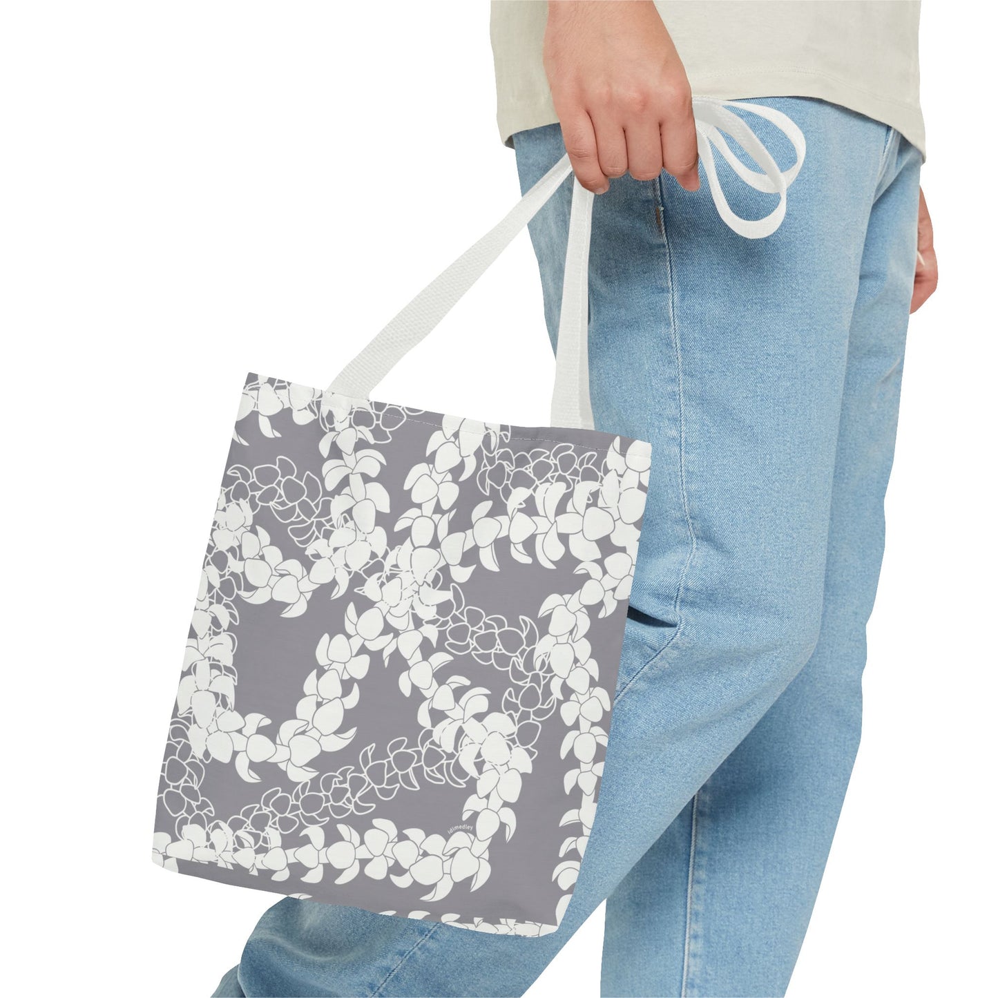Tote Bag- Puakenikeni Curvilinear Lei (Poi-ish)