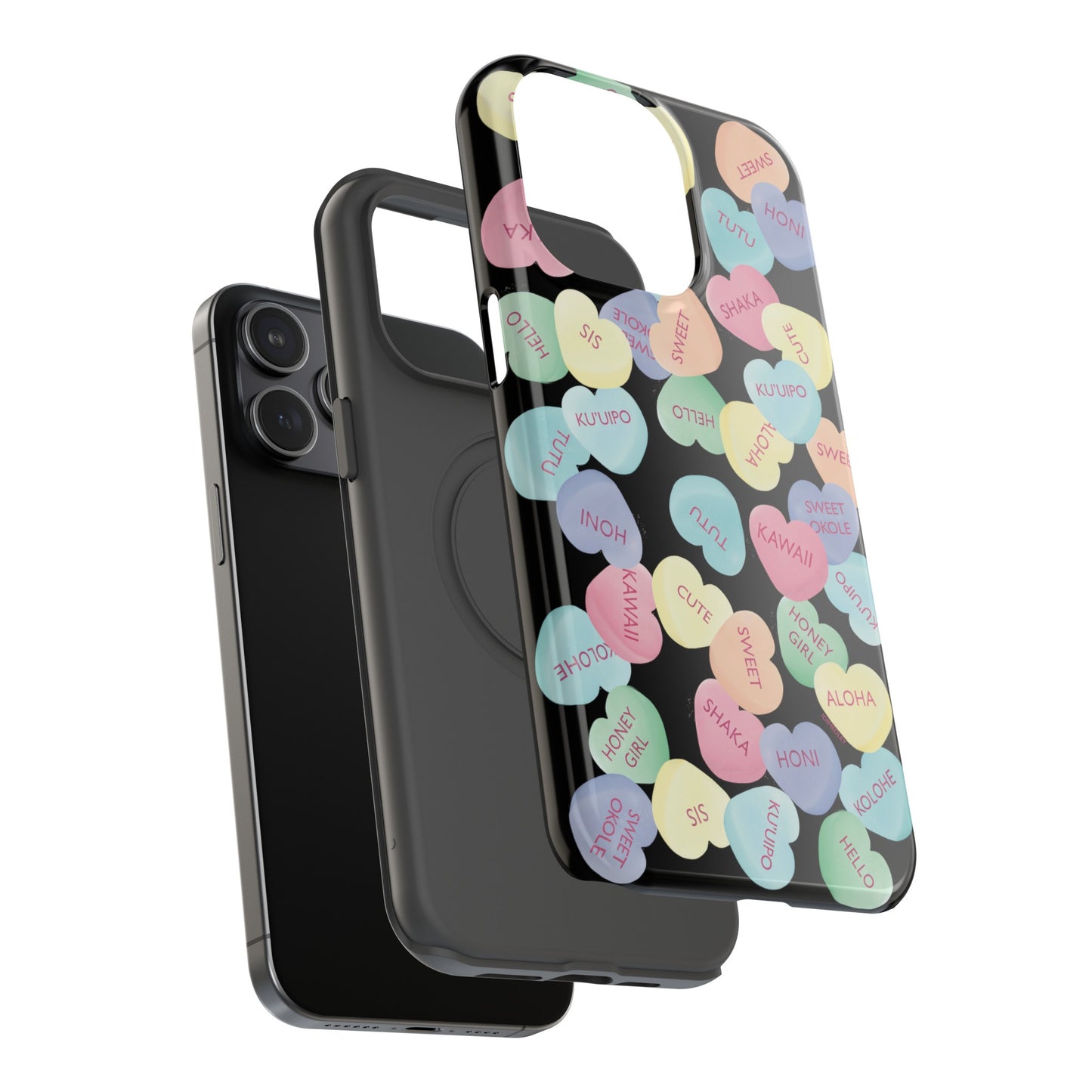 Candy Conversation Hearts Hawaii Style (Black)