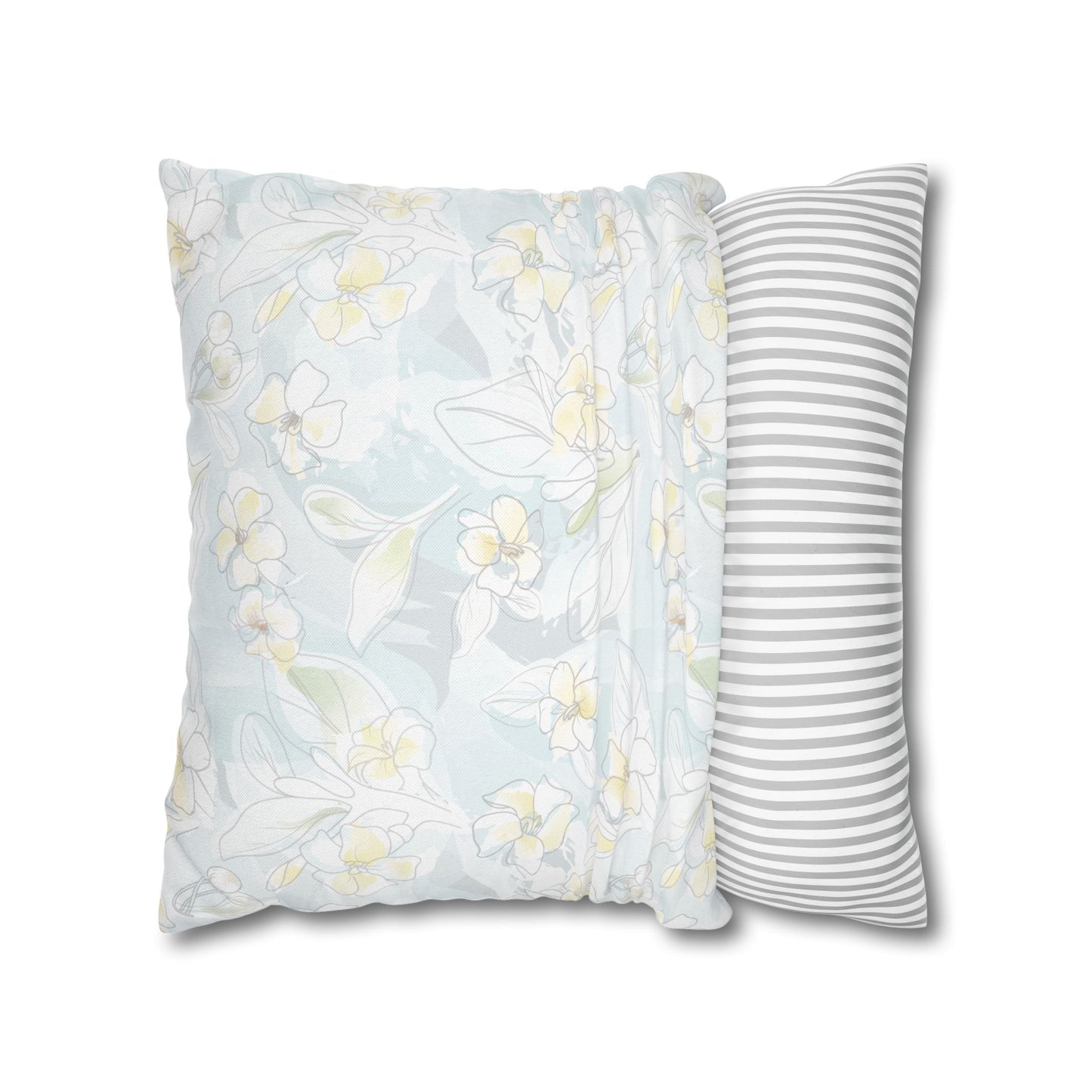 Canvas Throw Pillow Case- Puakenikeni Water Wash