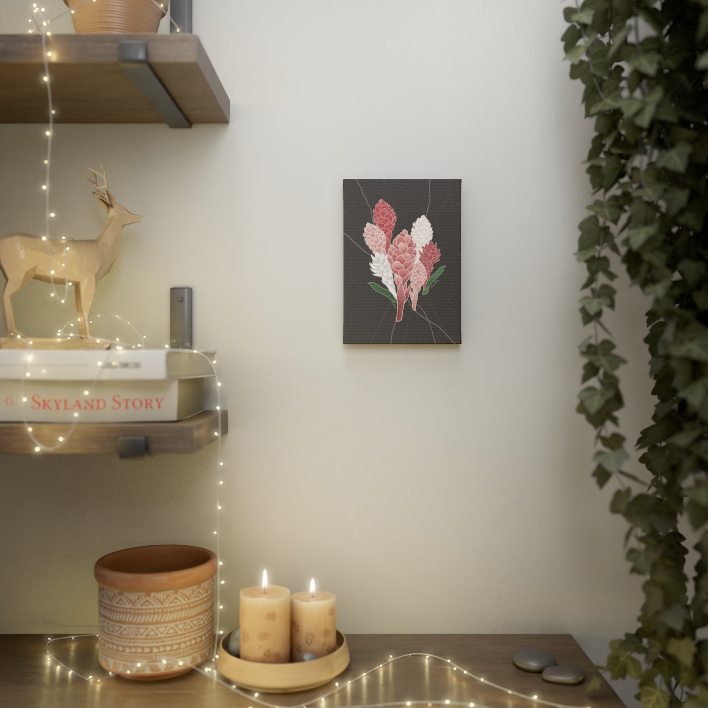 Canvas Photo Tile- Protea Flower