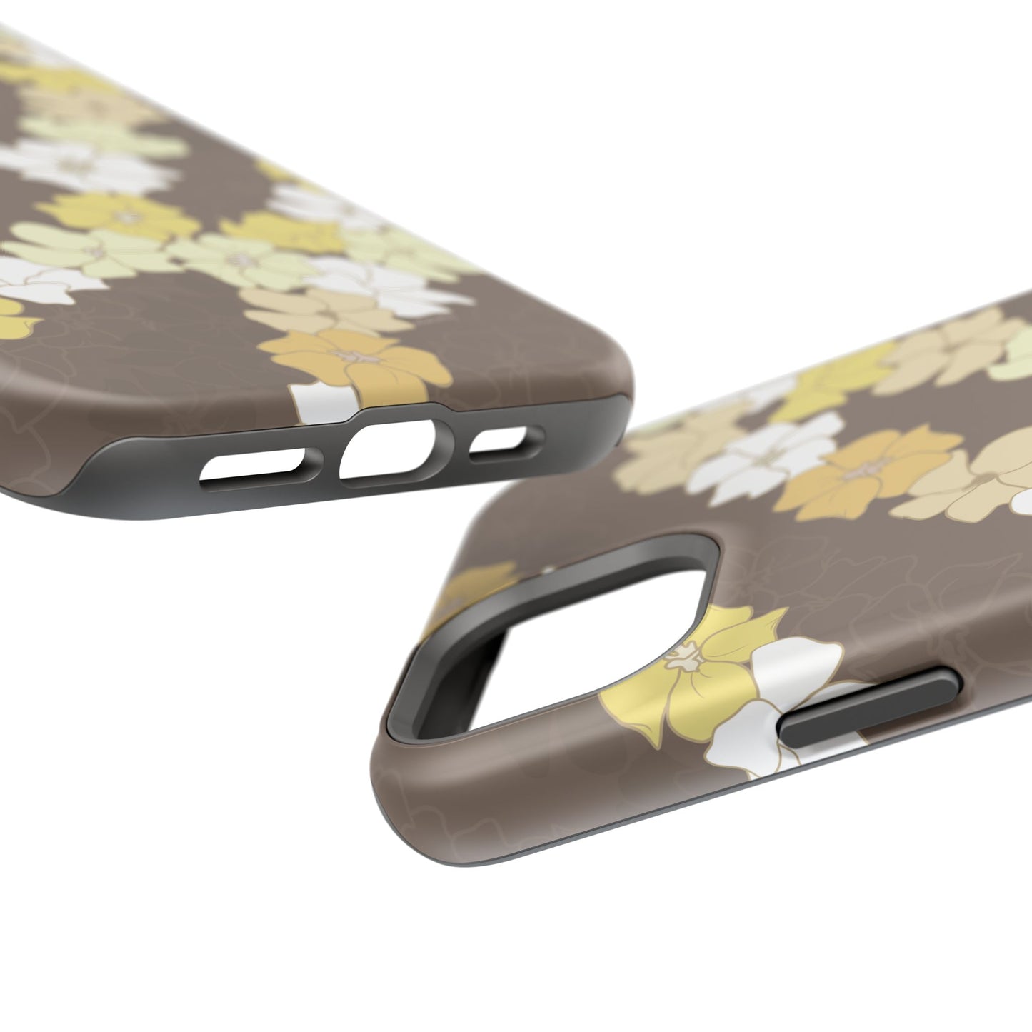 Puakenikeni En Face Flower Leis (Brown)