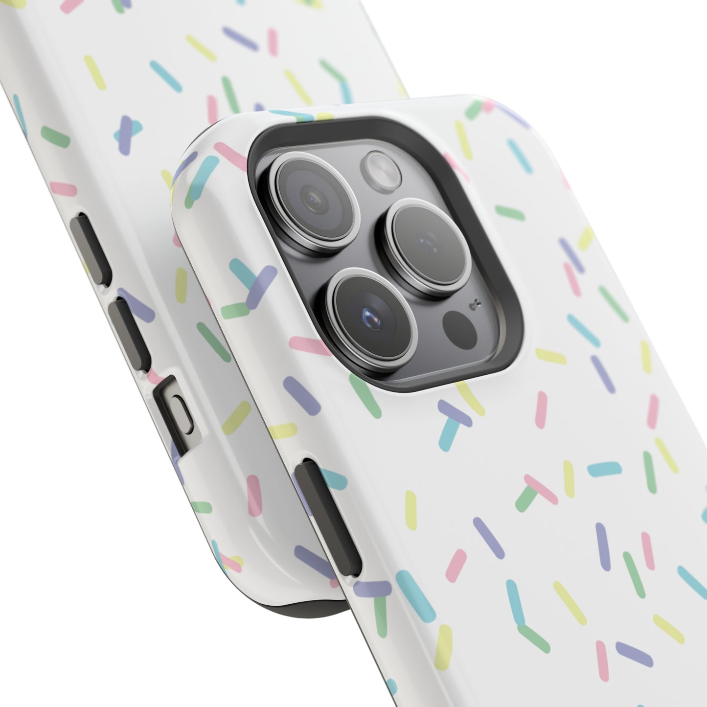 Sprinkles (Pastel Rainbow on White)