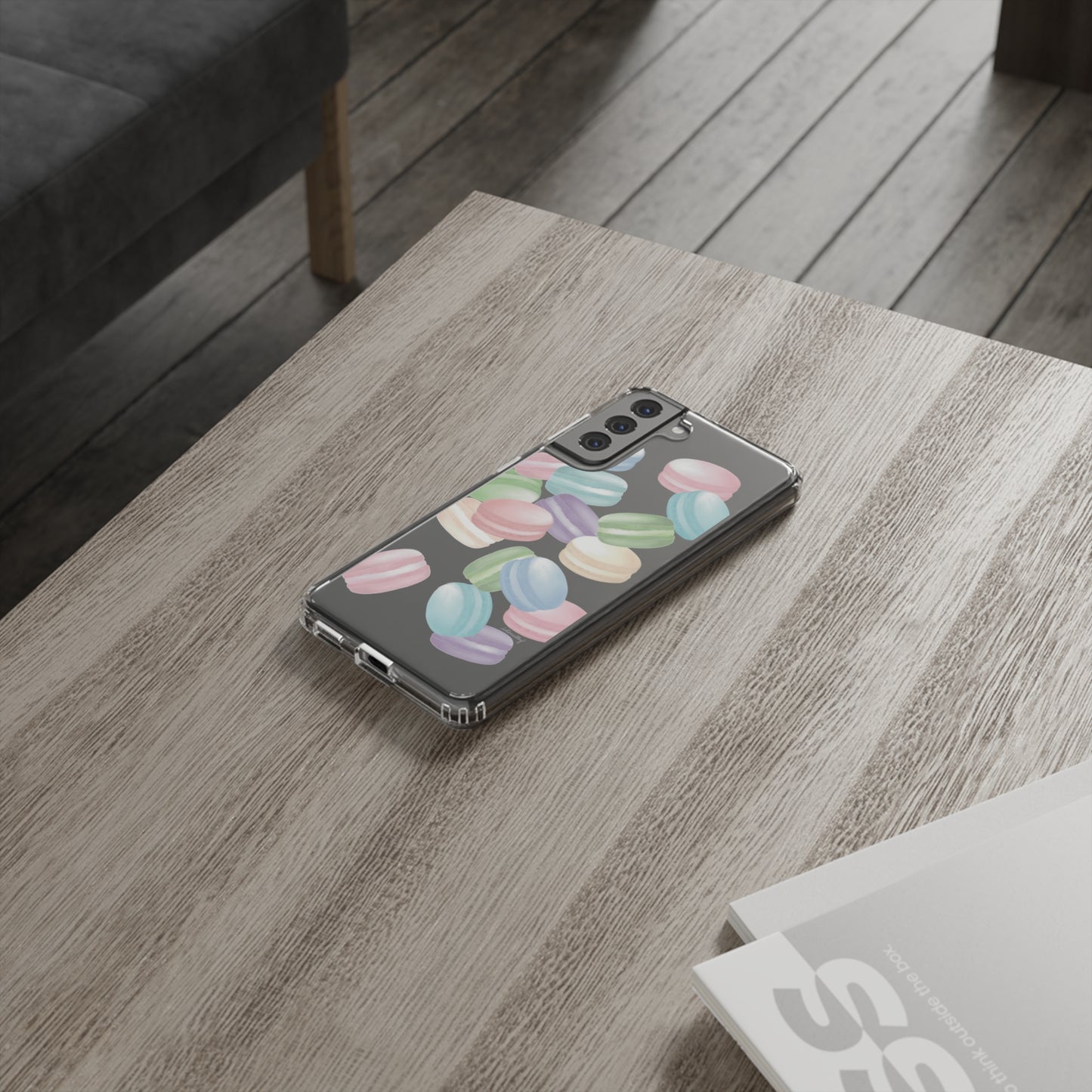 Macaron Rainbows CLEAR Case