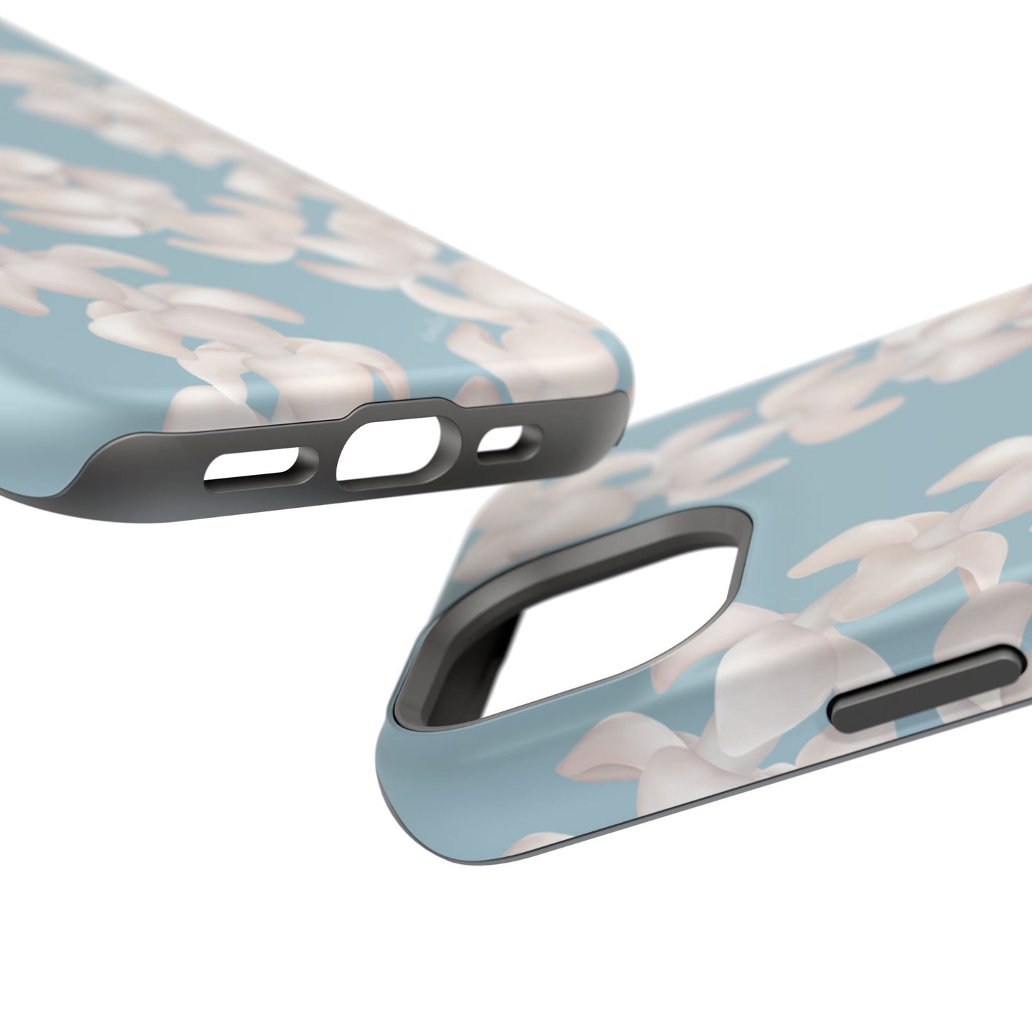 Puakenikeni Lei Blushing (Light Blue)