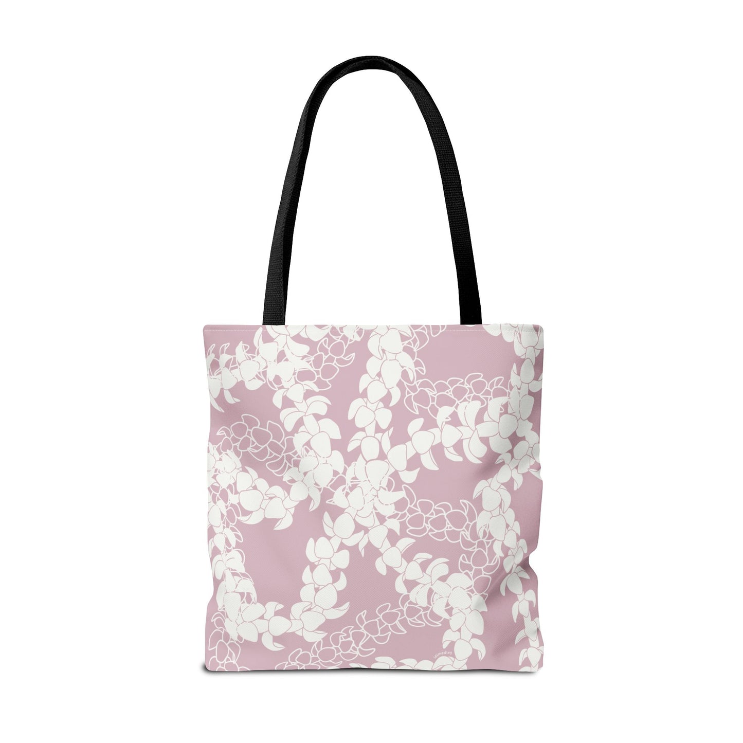 Tote Bag- Puakenikeni Curvilinear Lei (Rosey Pink)
