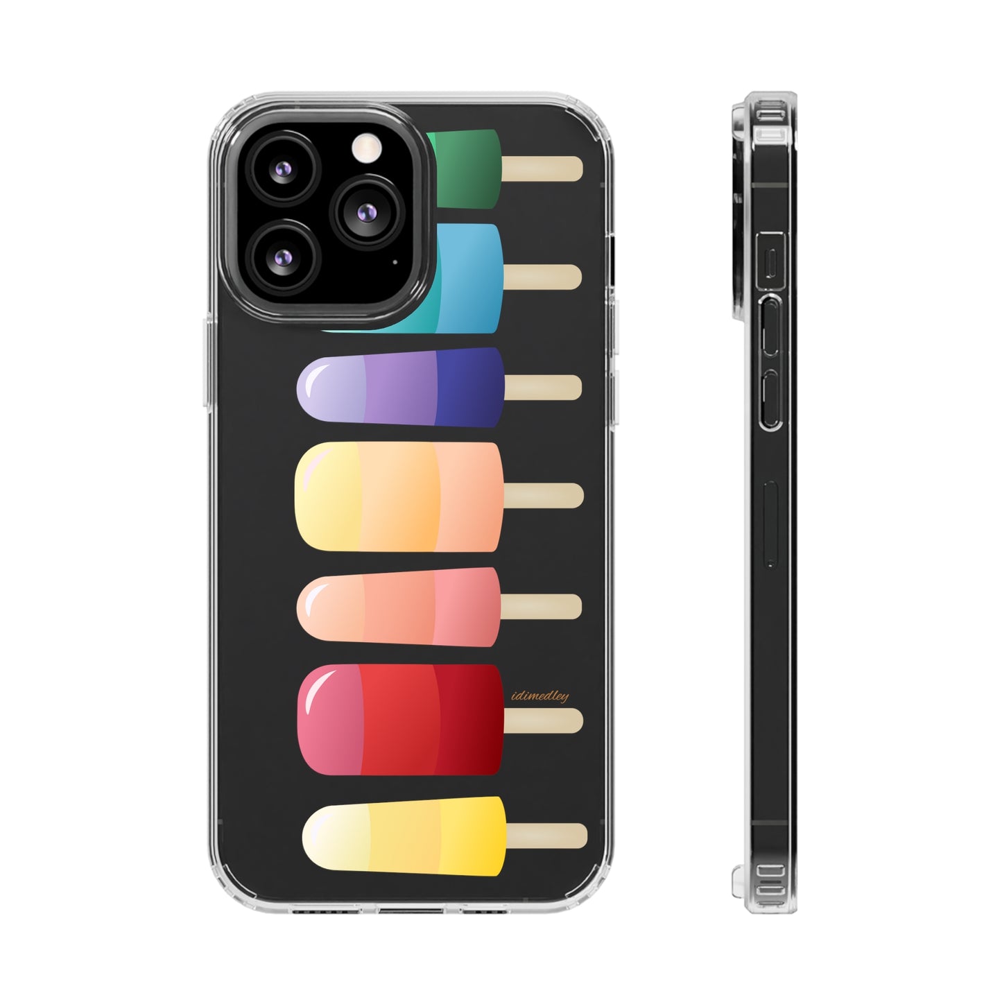 Rainbow Popsicles CLEAR Case