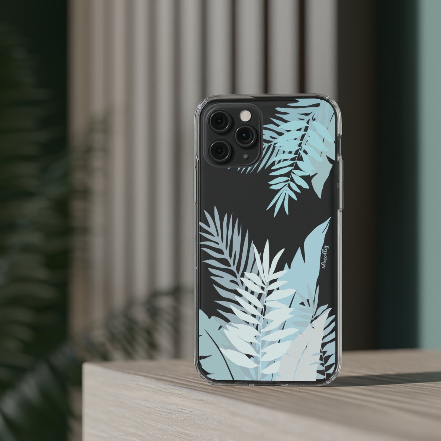 Whispering Leaves (Blue) CLEAR Case