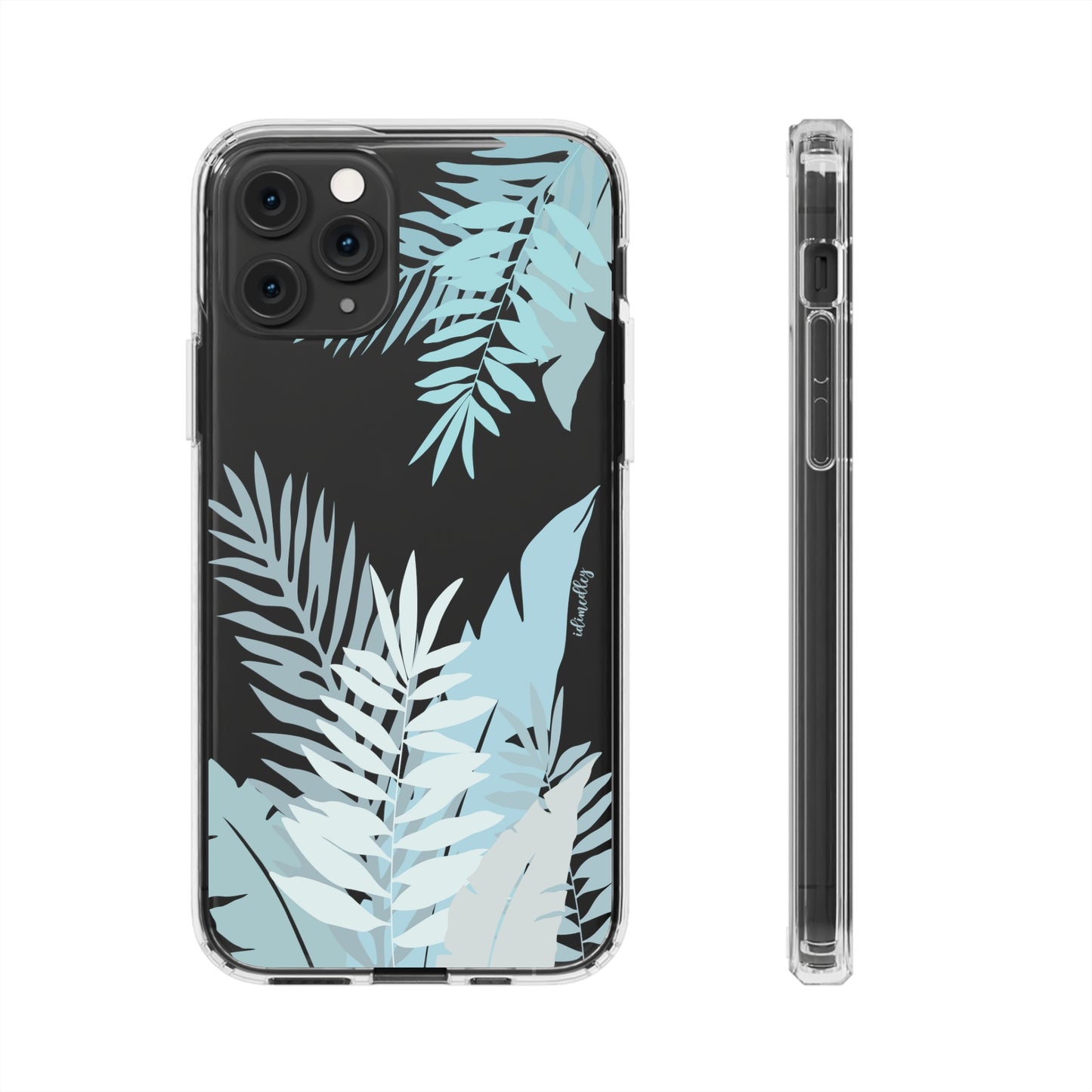 Whispering Leaves (Blue) CLEAR Case
