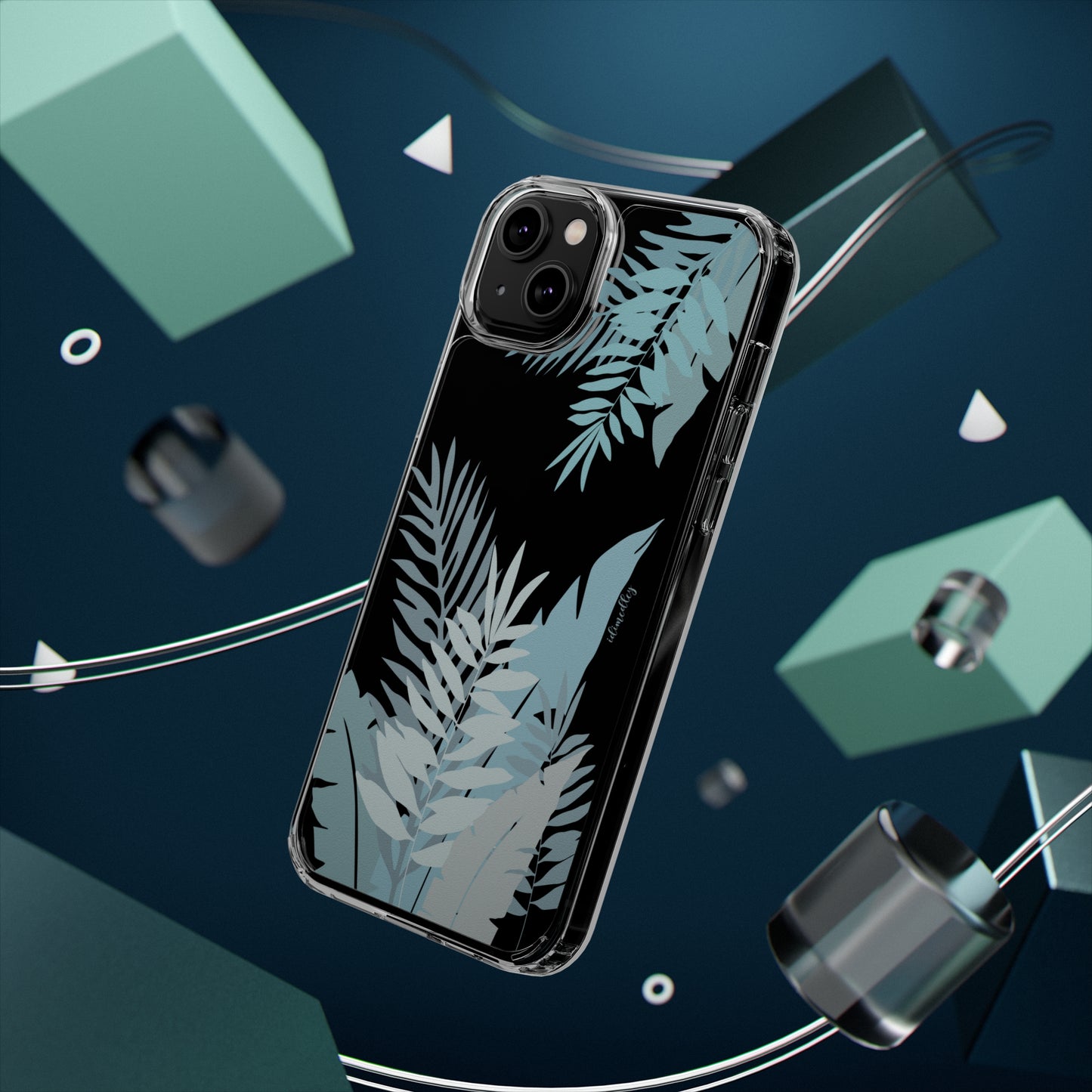 Whispering Leaves (Blue) CLEAR Case