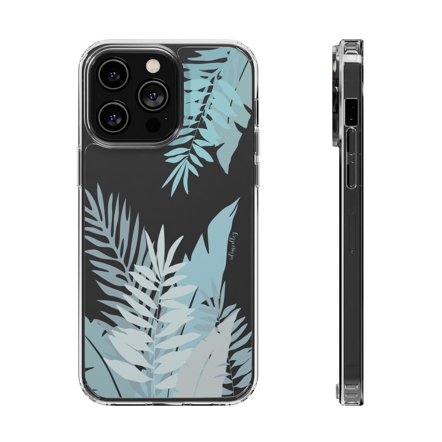 Whispering Leaves (Blue) CLEAR Case