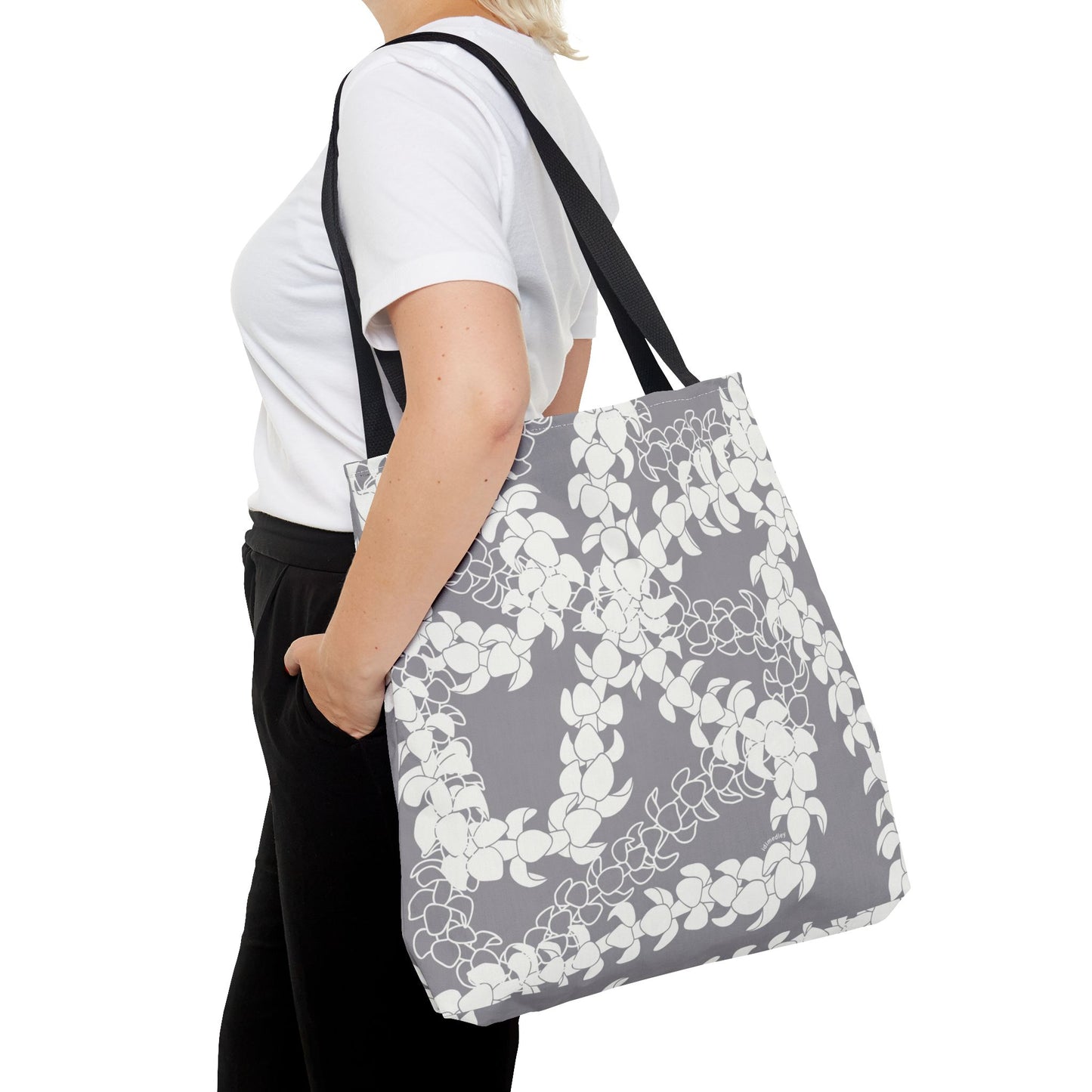 Tote Bag- Puakenikeni Curvilinear Lei (Poi-ish)