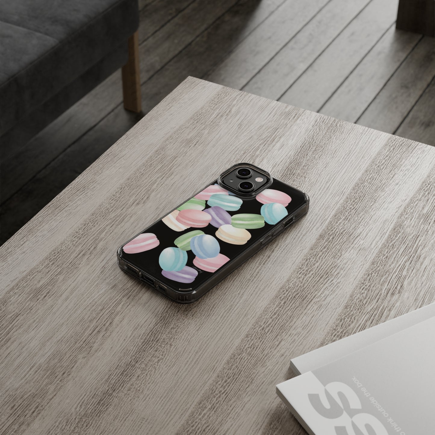 Macaron Rainbows CLEAR Case