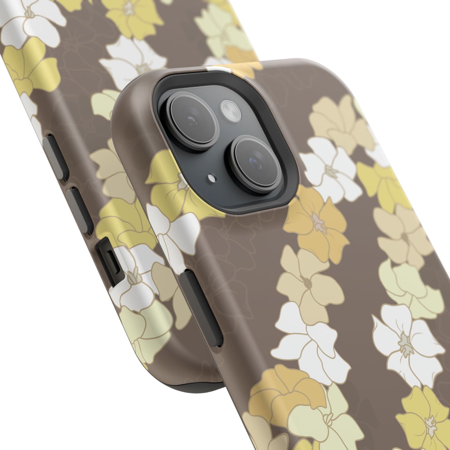 Puakenikeni En Face Flower Leis (Brown)