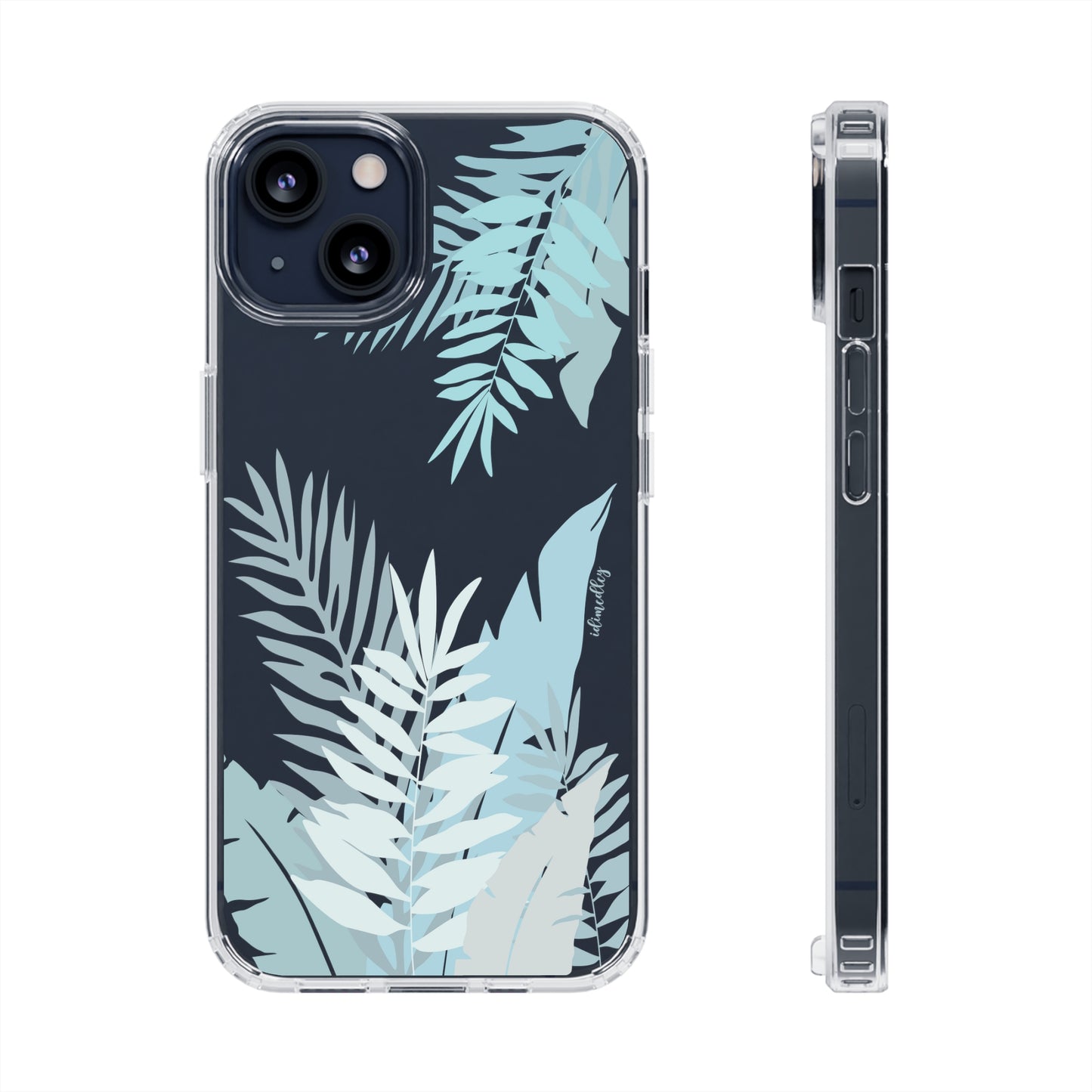 Whispering Leaves (Blue) CLEAR Case