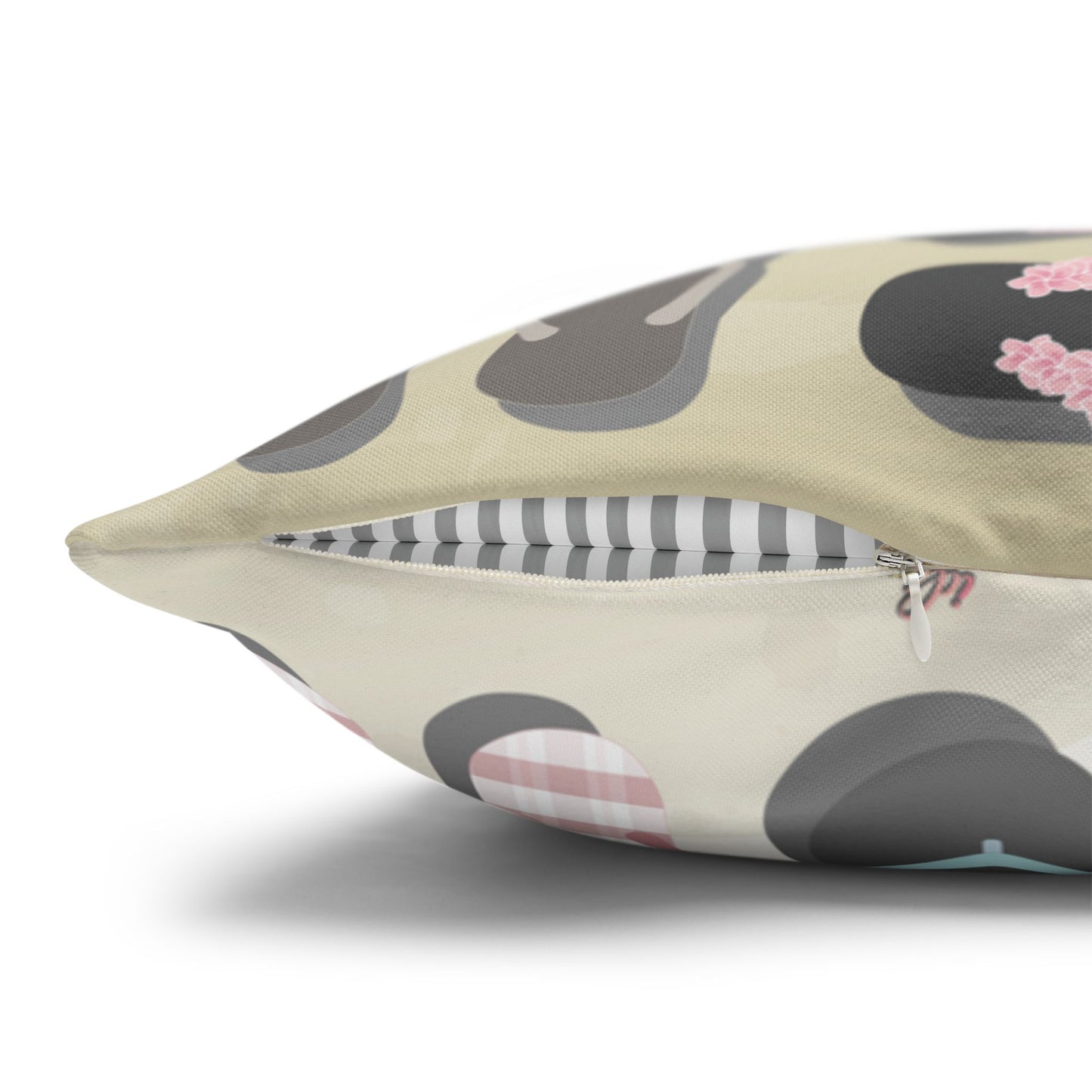 Canvas Throw Pillow Case- Sandy Pua Toes in My Rubbah Slippahs