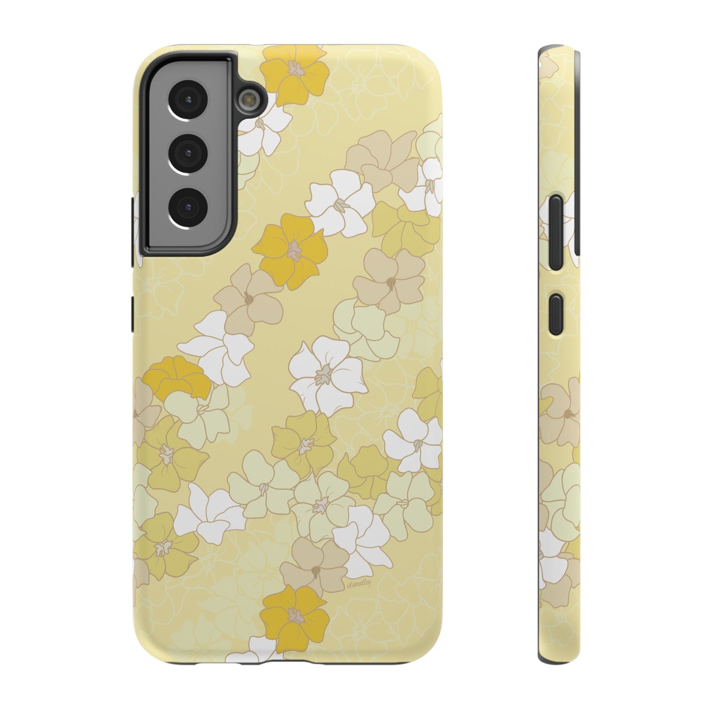 Puakenikeni En Face Flower Leis (Yellow)