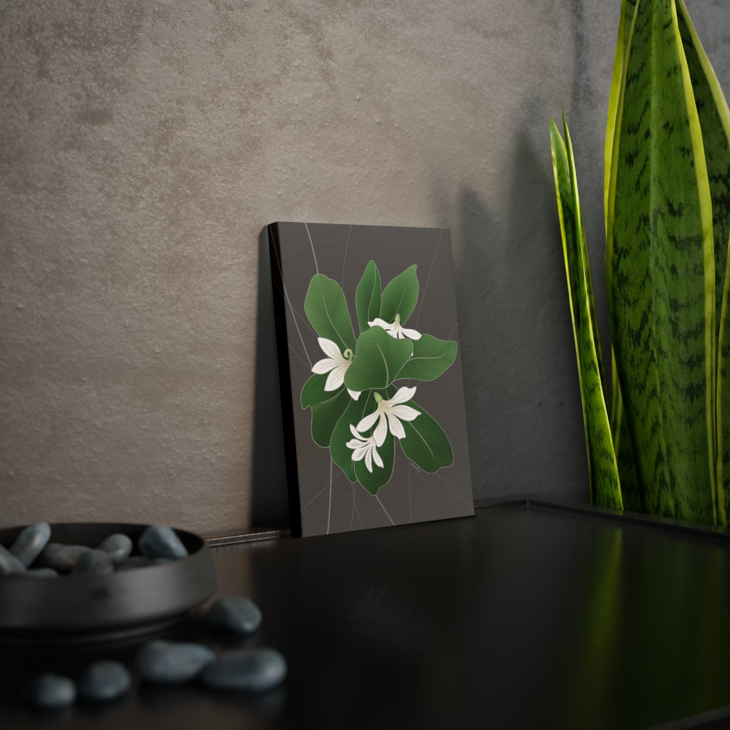 Canvas Photo Tile- Naupaka