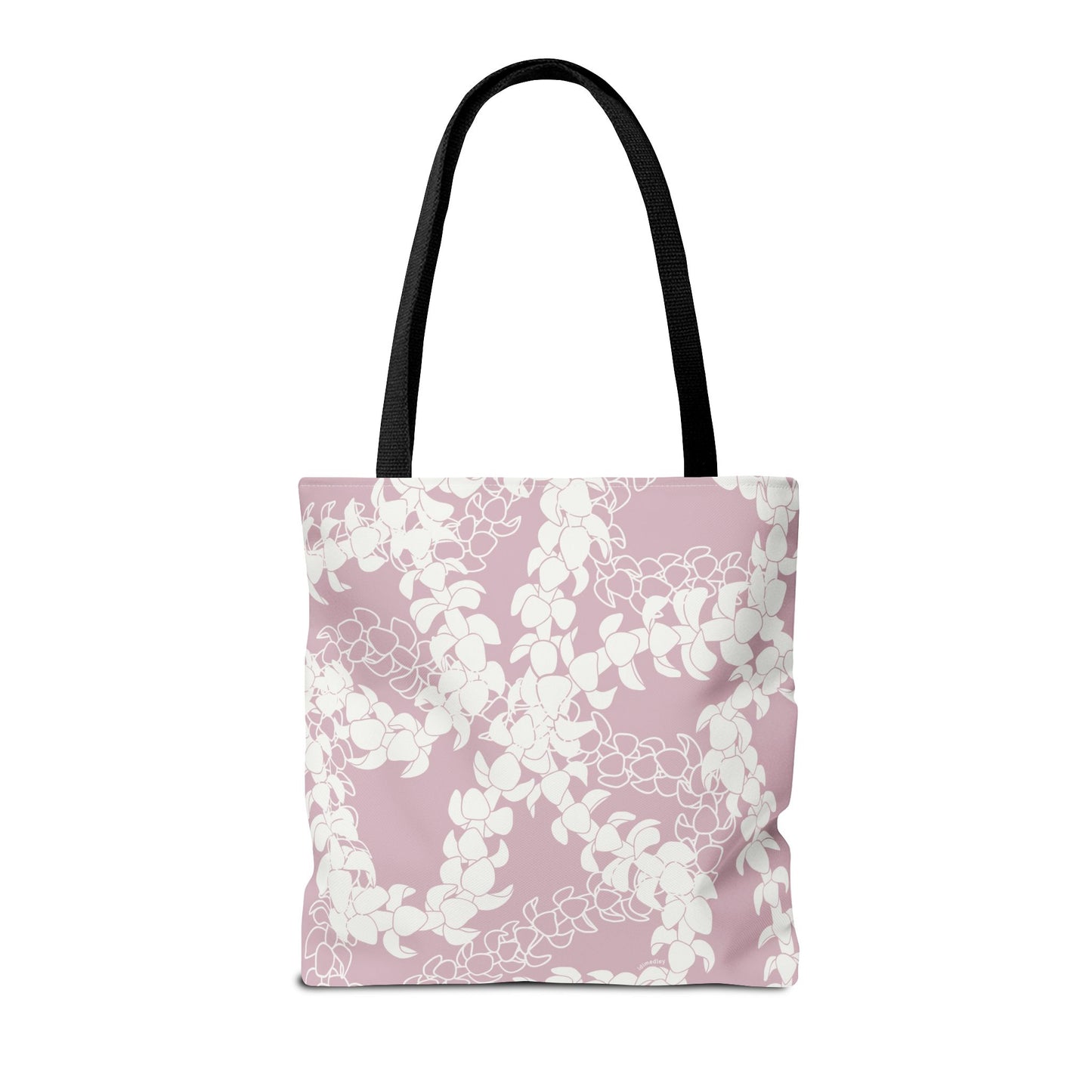 Tote Bag- Puakenikeni Curvilinear Lei (Rosey Pink)