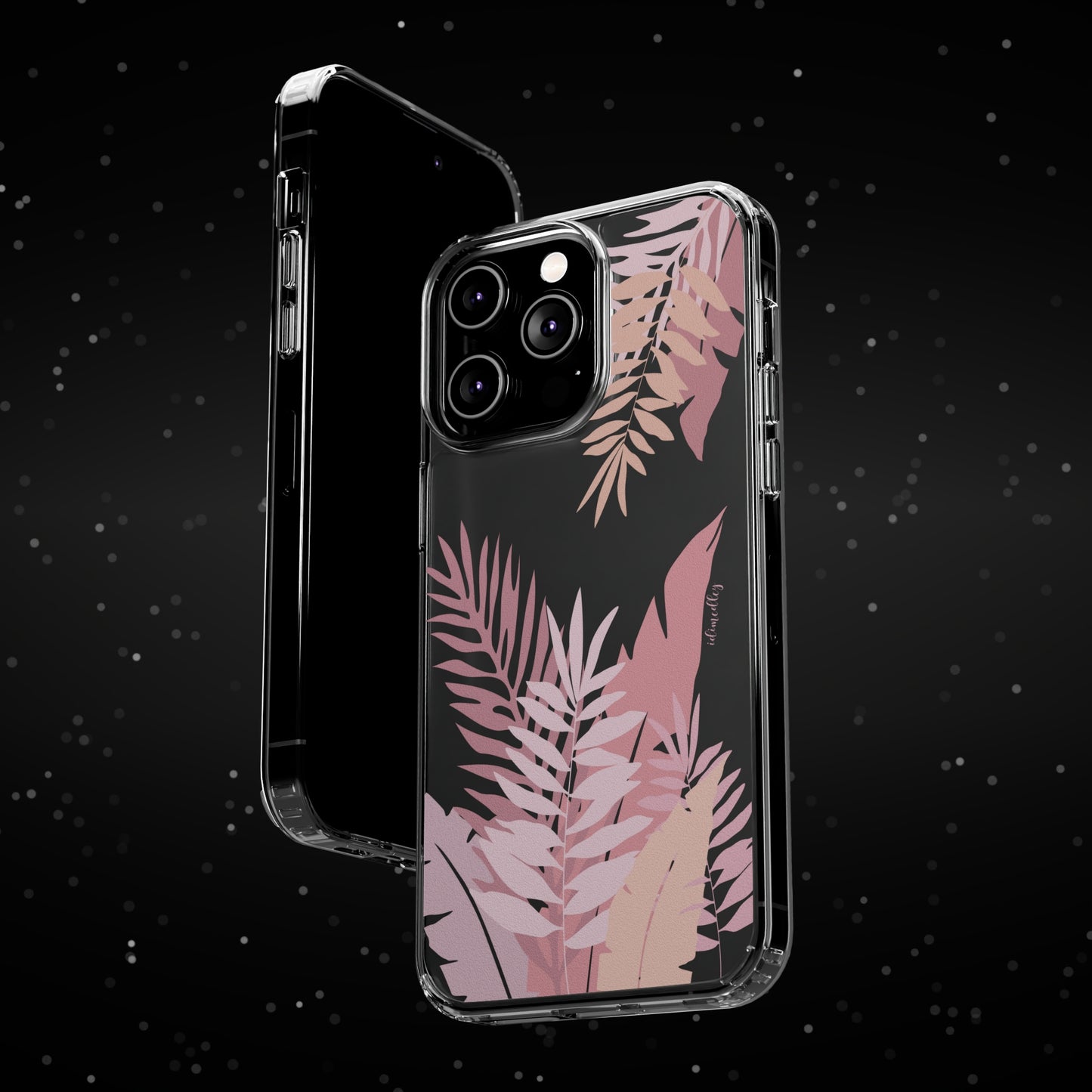 Whispering Leaves (Pink) CLEAR Case