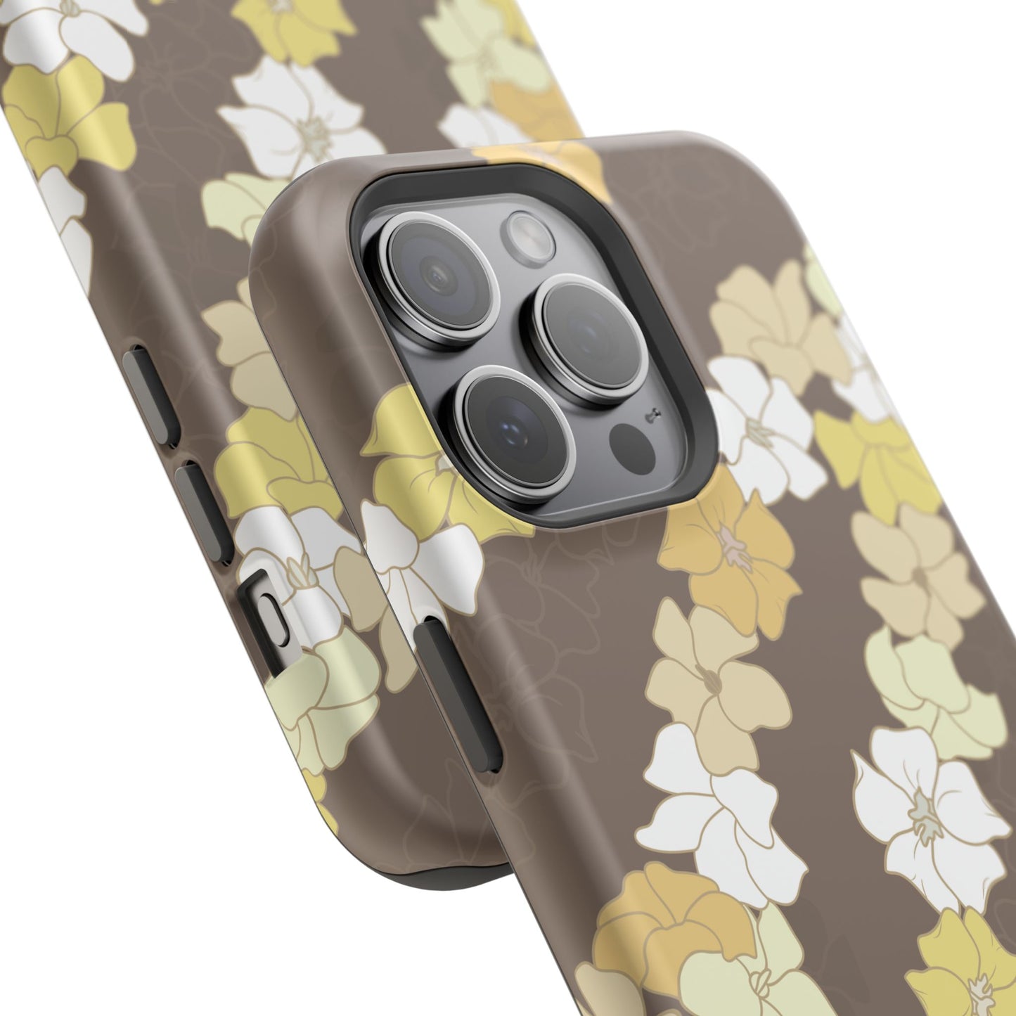Puakenikeni En Face Flower Leis (Brown)