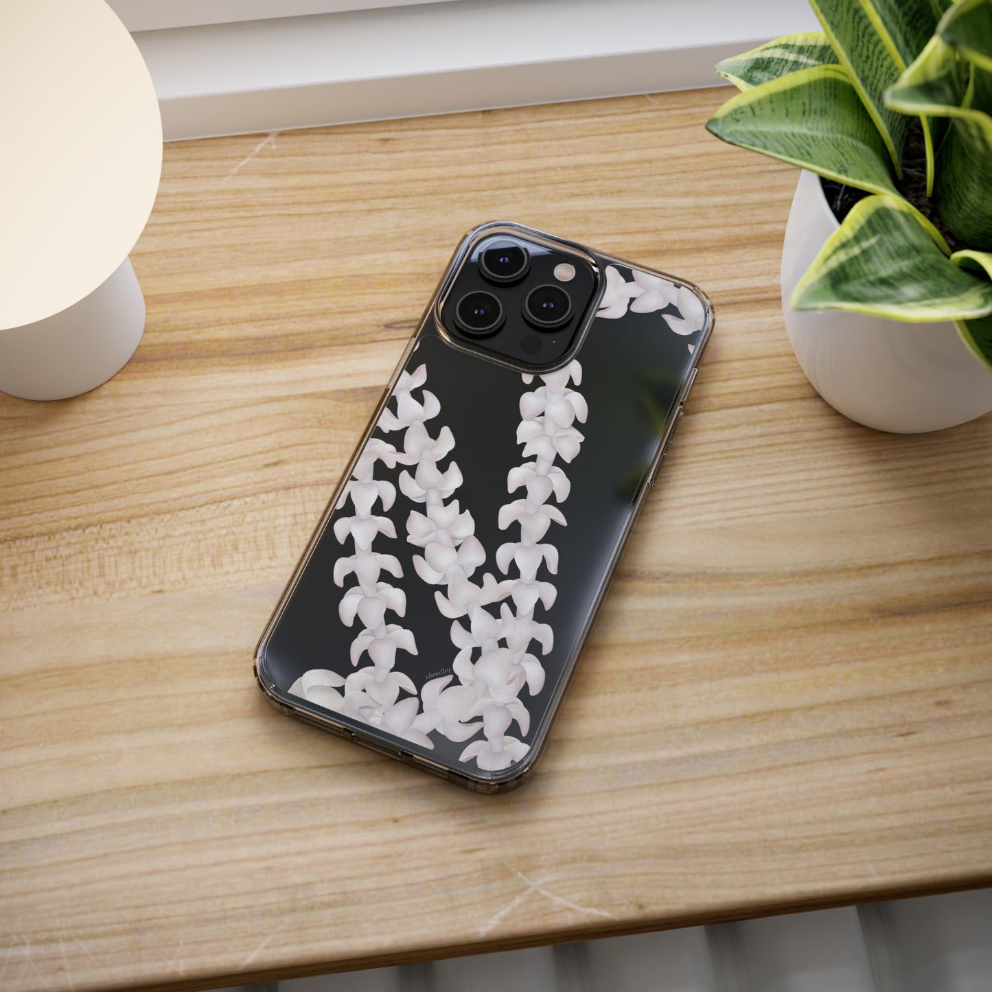 Puakenikeni Lei (Blush Pink) CLEAR Case