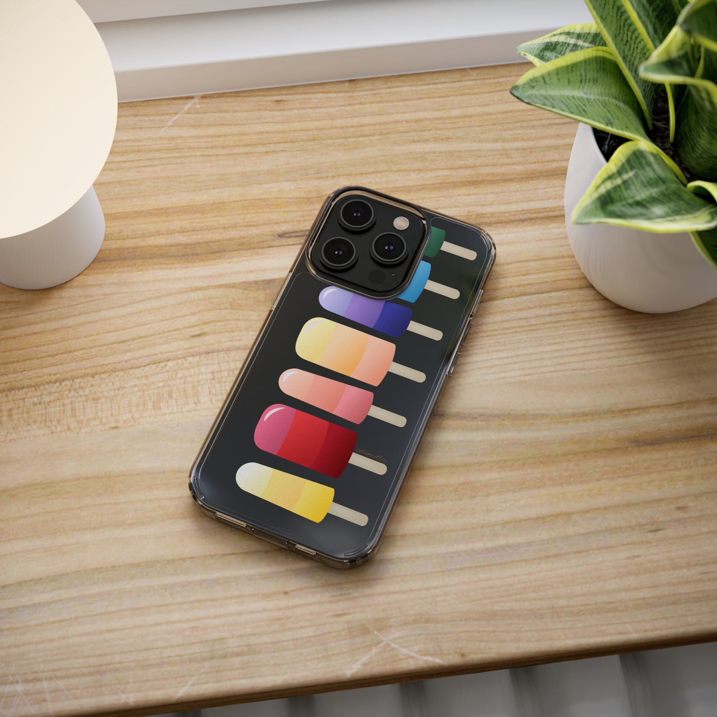 Rainbow Popsicles CLEAR Case