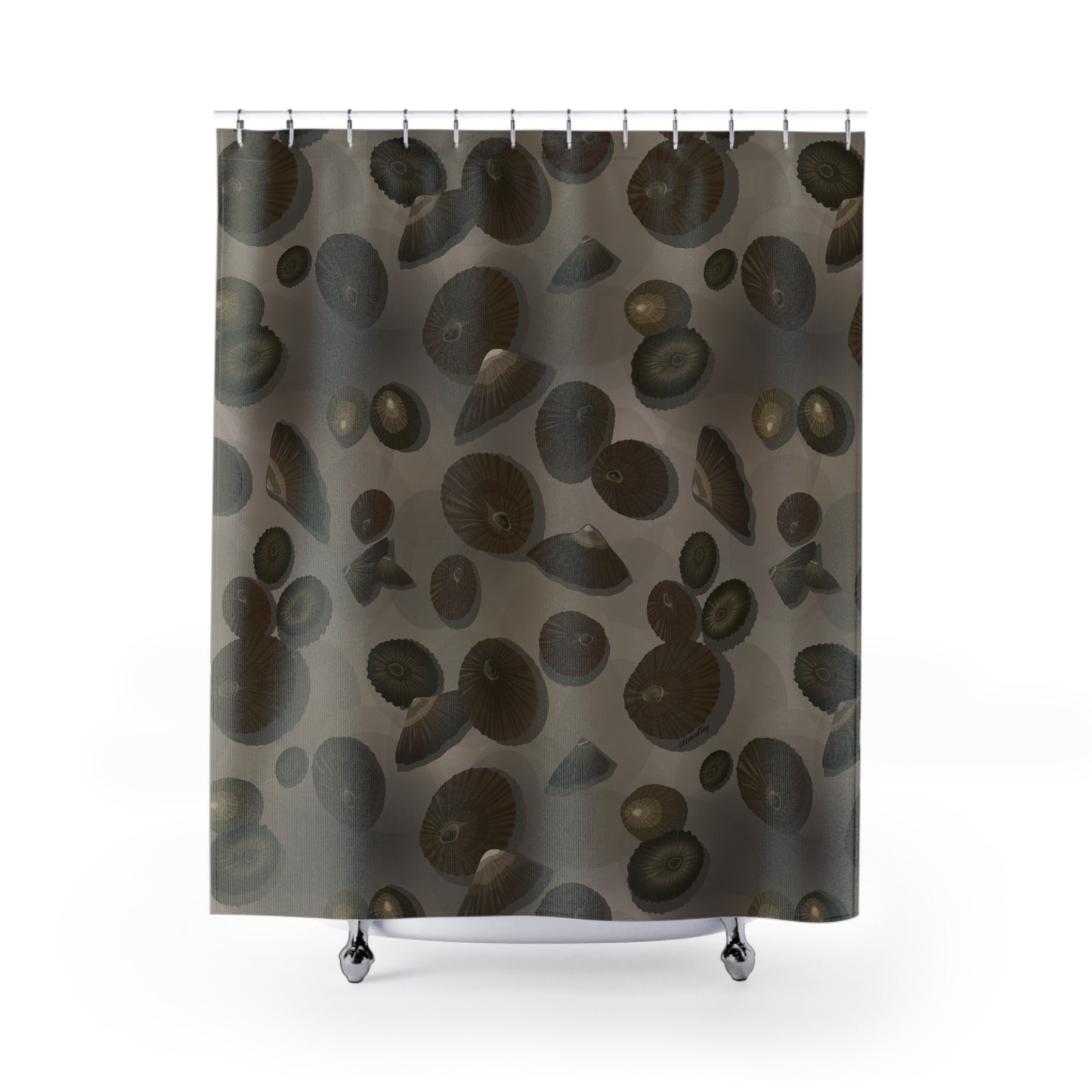 Shower Curtain- Lil Opihi Brown