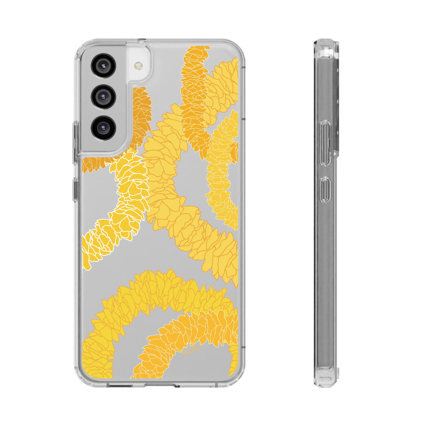 Ilima Flower Lei CLEAR Case