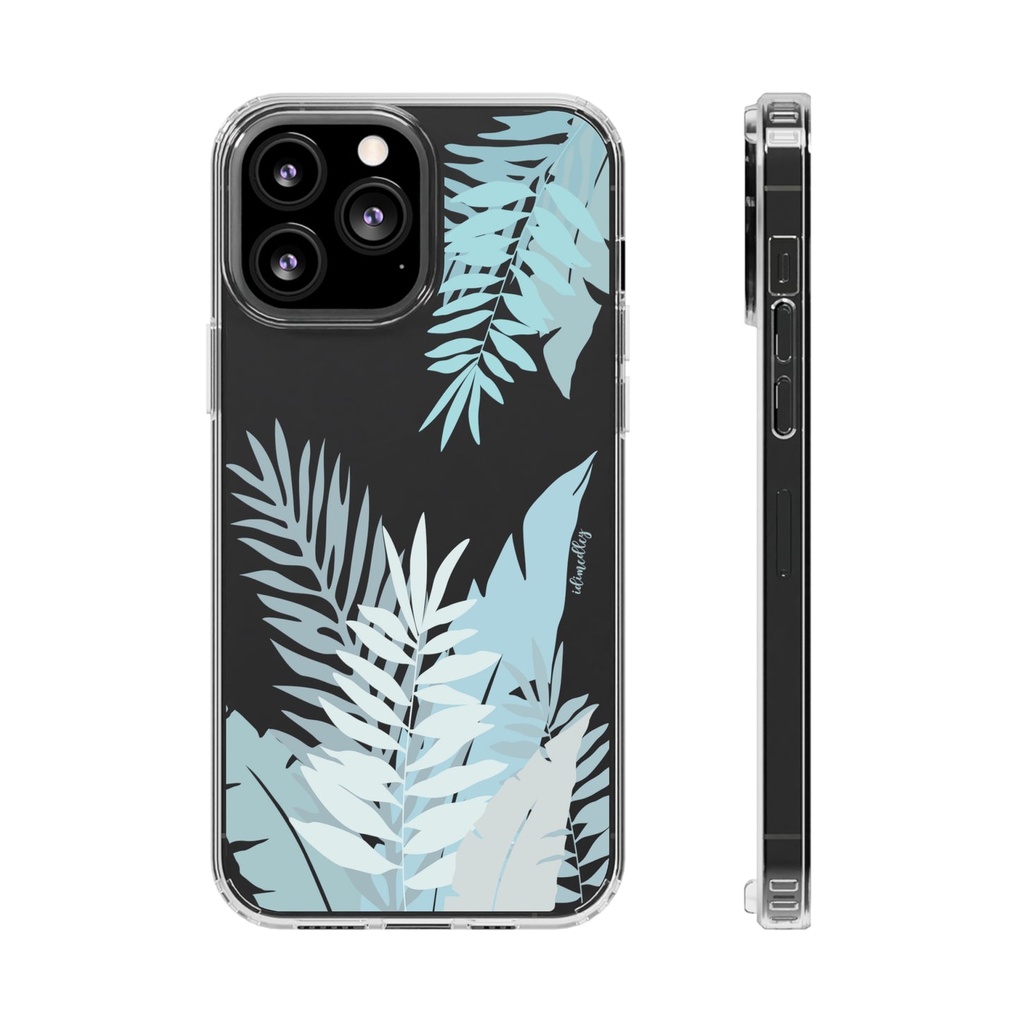 Whispering Leaves (Blue) CLEAR Case