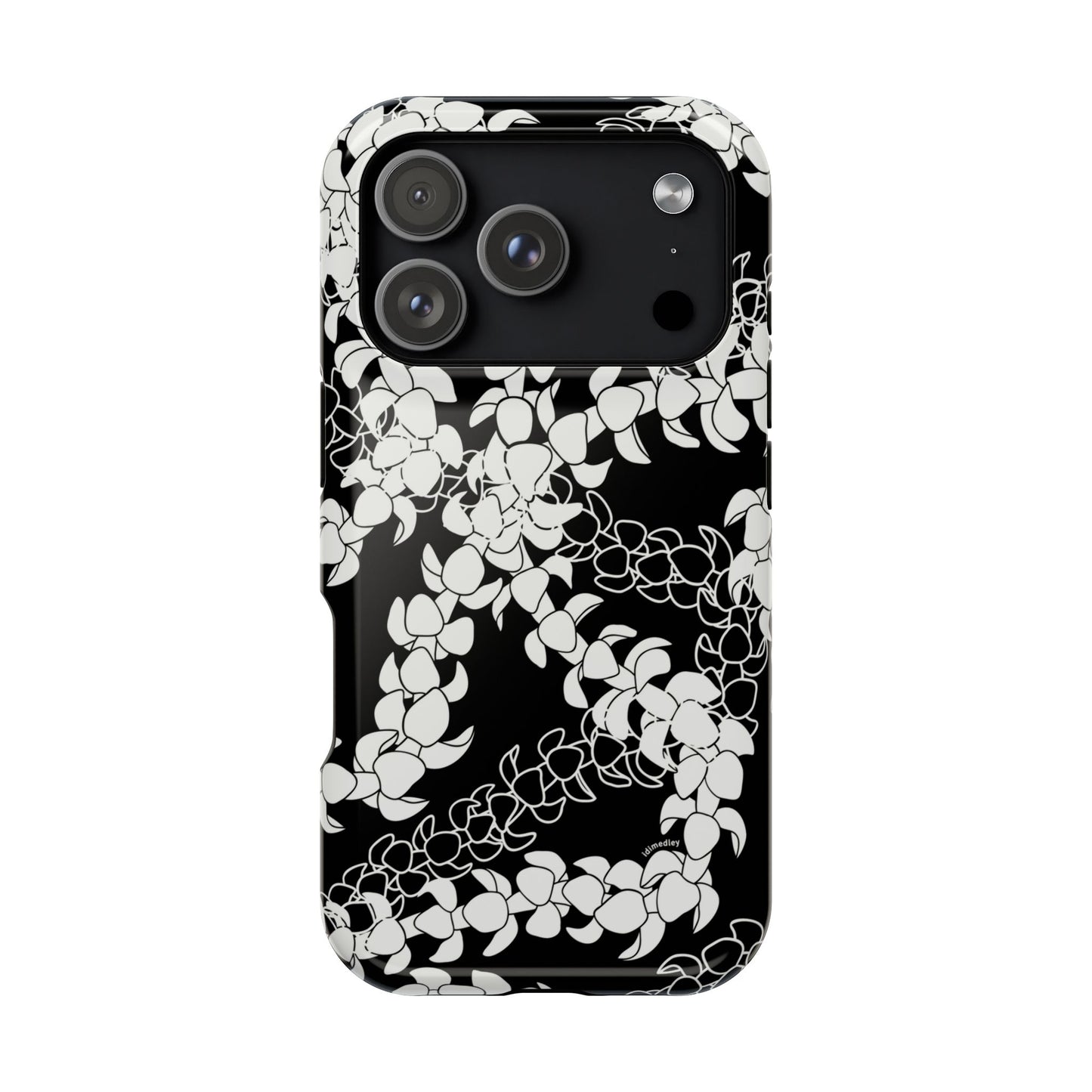 Puakenikeni Curvilinear Lei (Black)