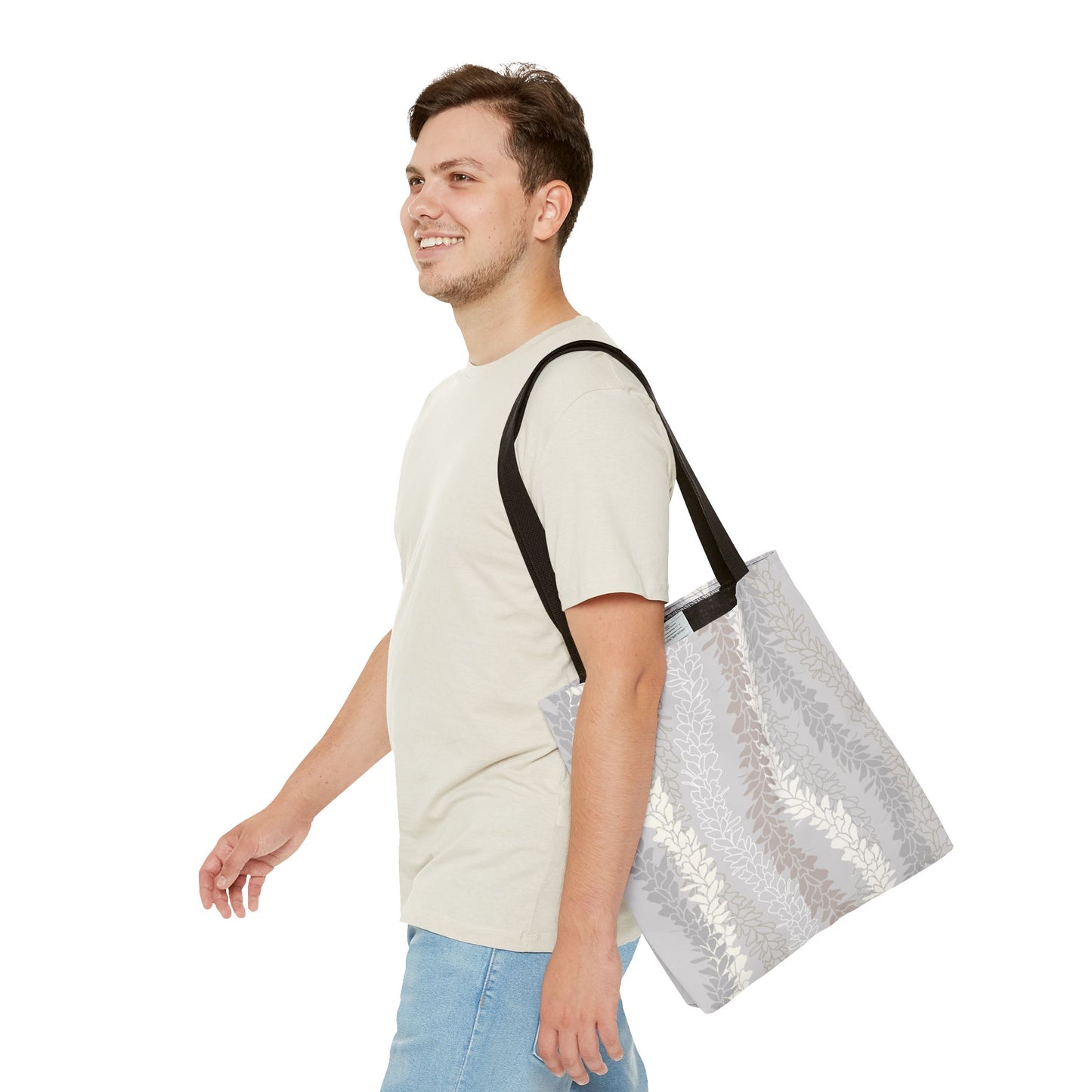 Tote bag- White Ginger Kisses (Gray)