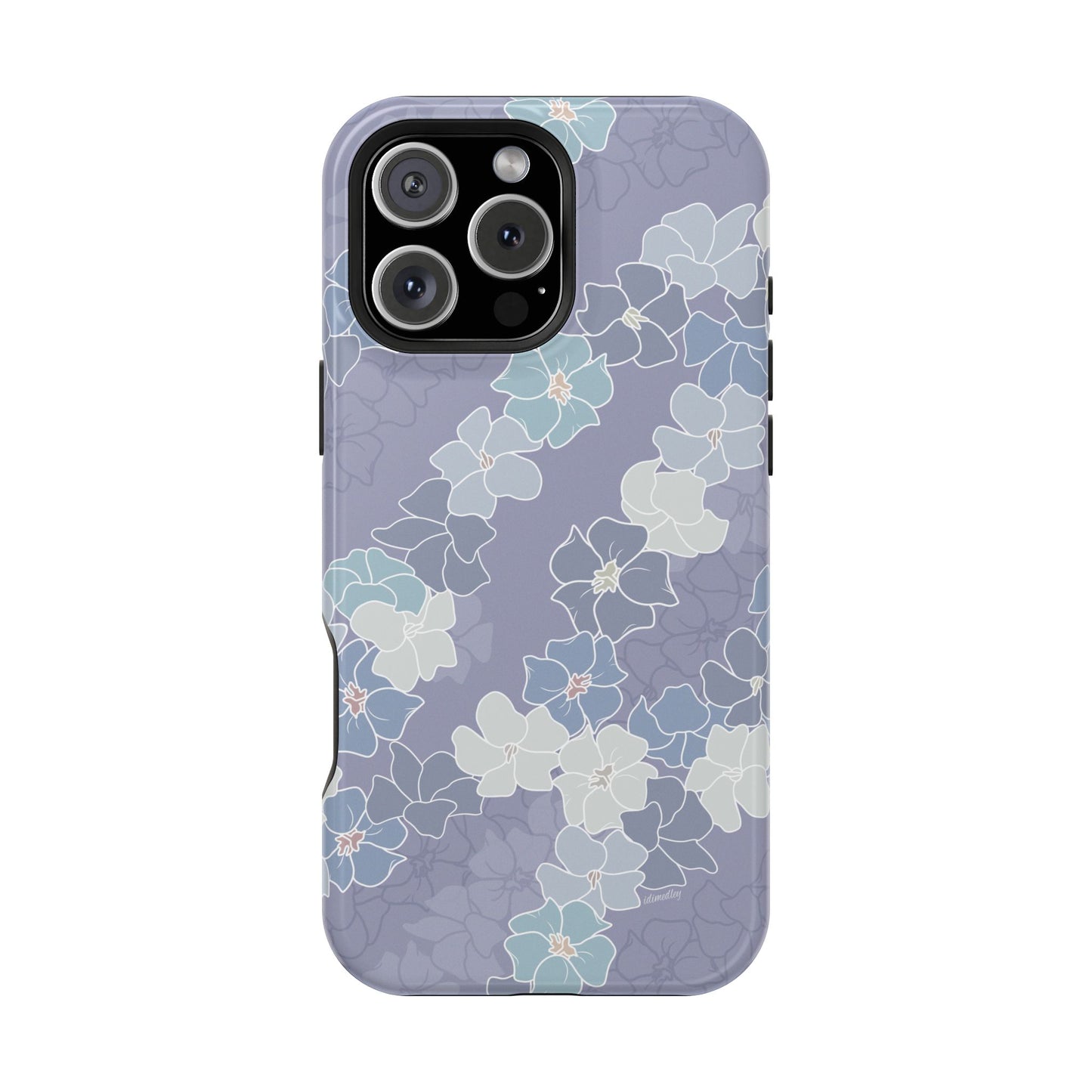 Puakenikeni En Face Flower Leis (Lavendar)