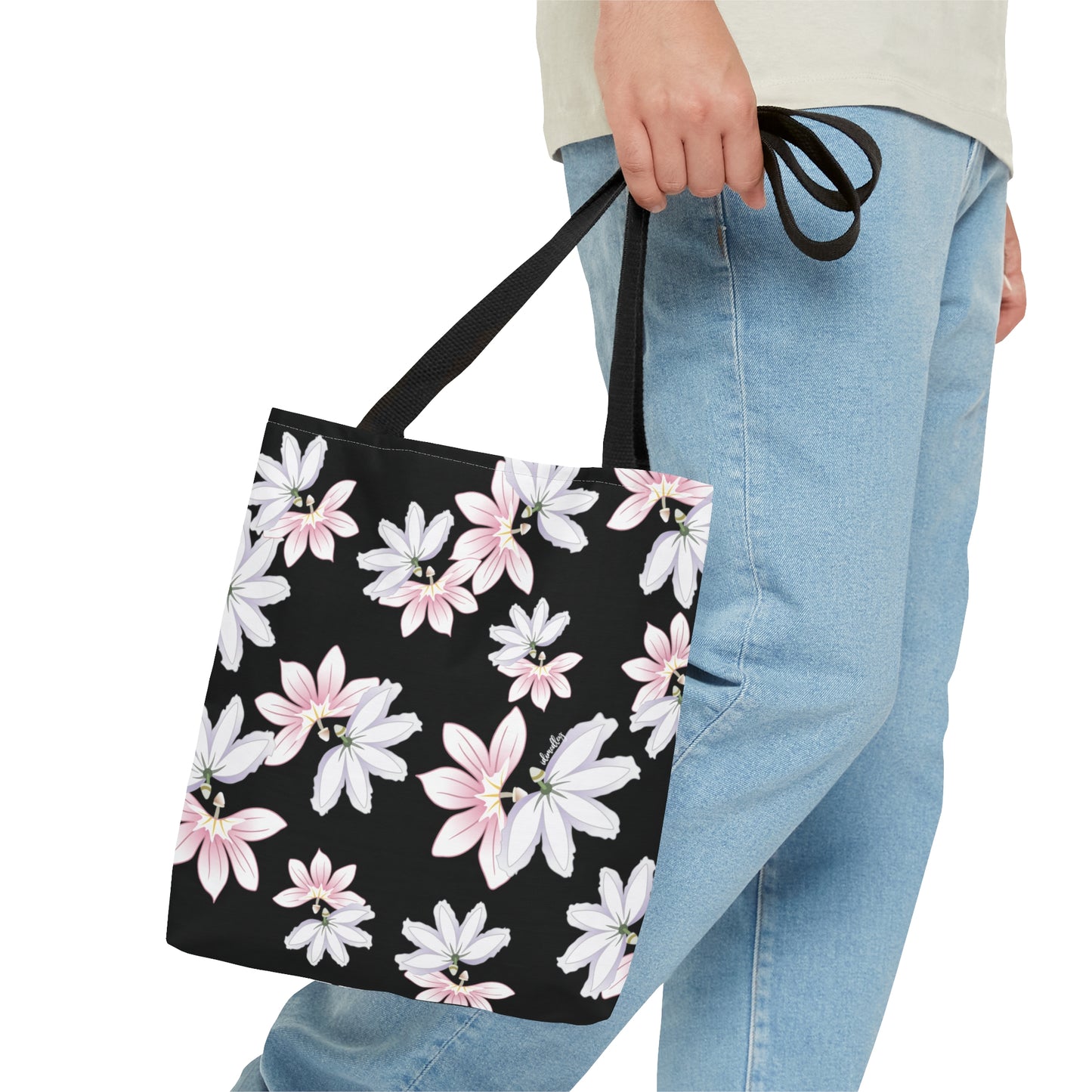Tote bag- Naupaka Love Story (Black)