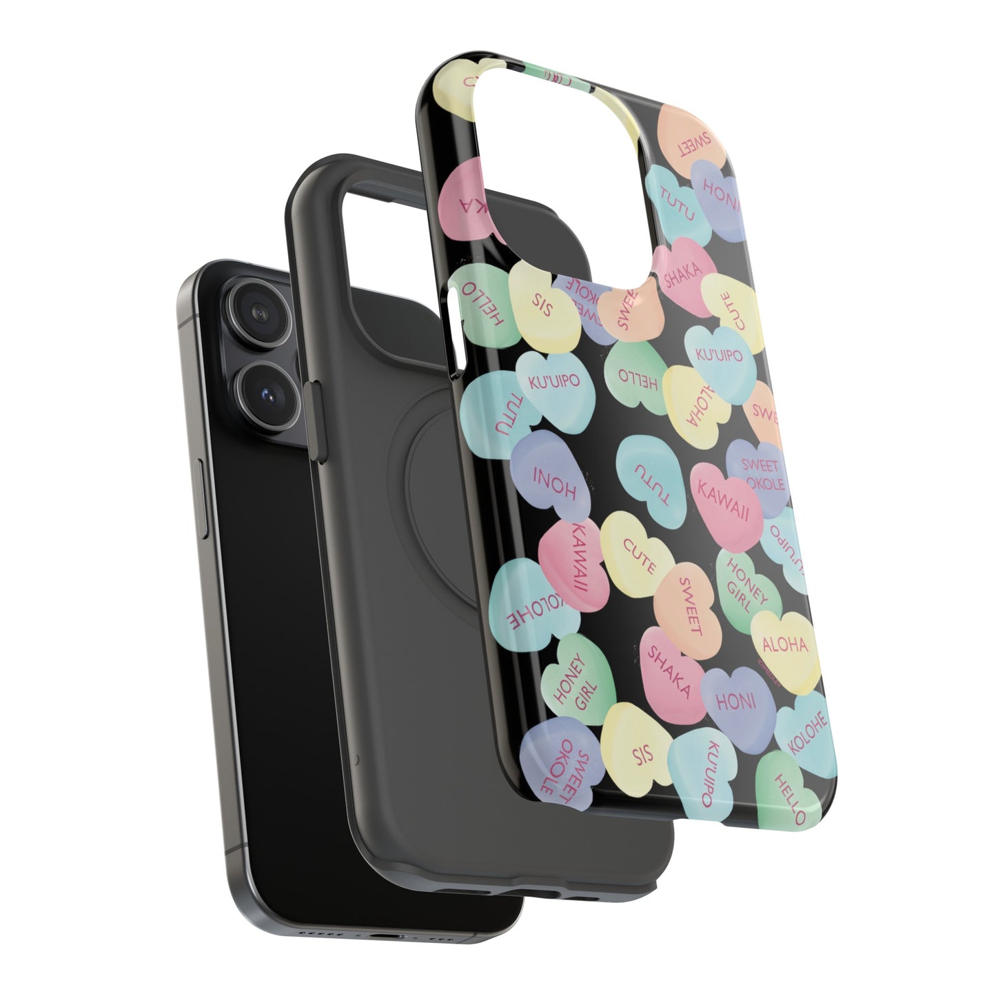 Candy Conversation Hearts Hawaii Style (Black)