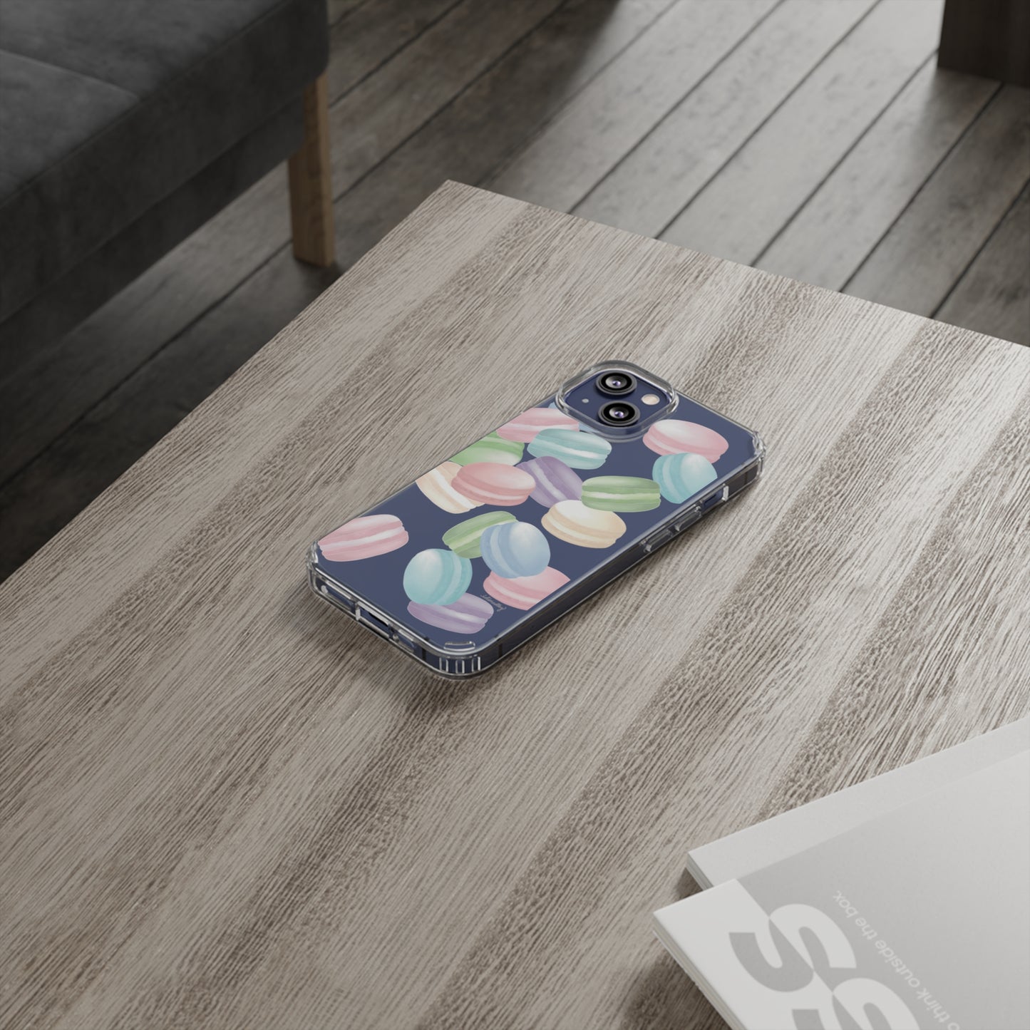 Macaron Rainbows CLEAR Case
