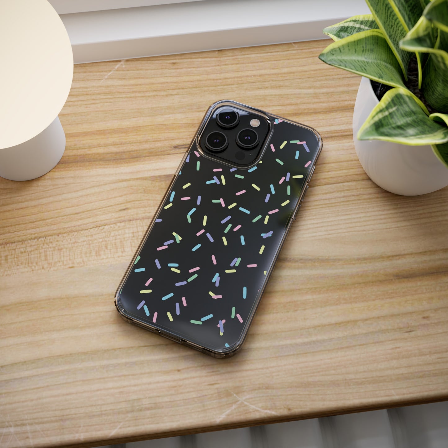 Rainbow Sprinkles CLEAR Case